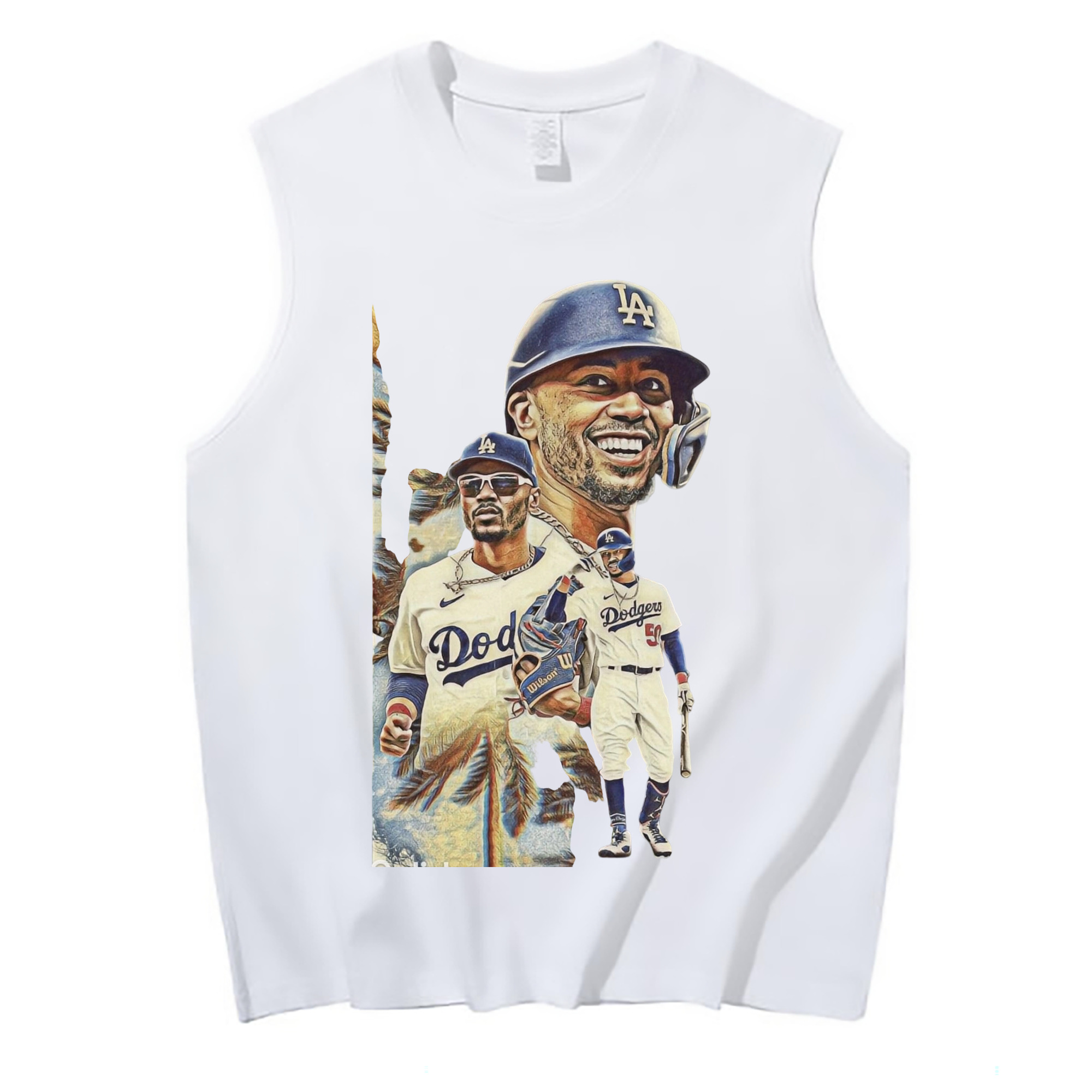  210g Combed Cotton Tank Top With Front Heat Transfer Print – Soft, Lightweight, Fitted Design – Stylish & Comfortable Casual Wear For Sports & Everyday Use