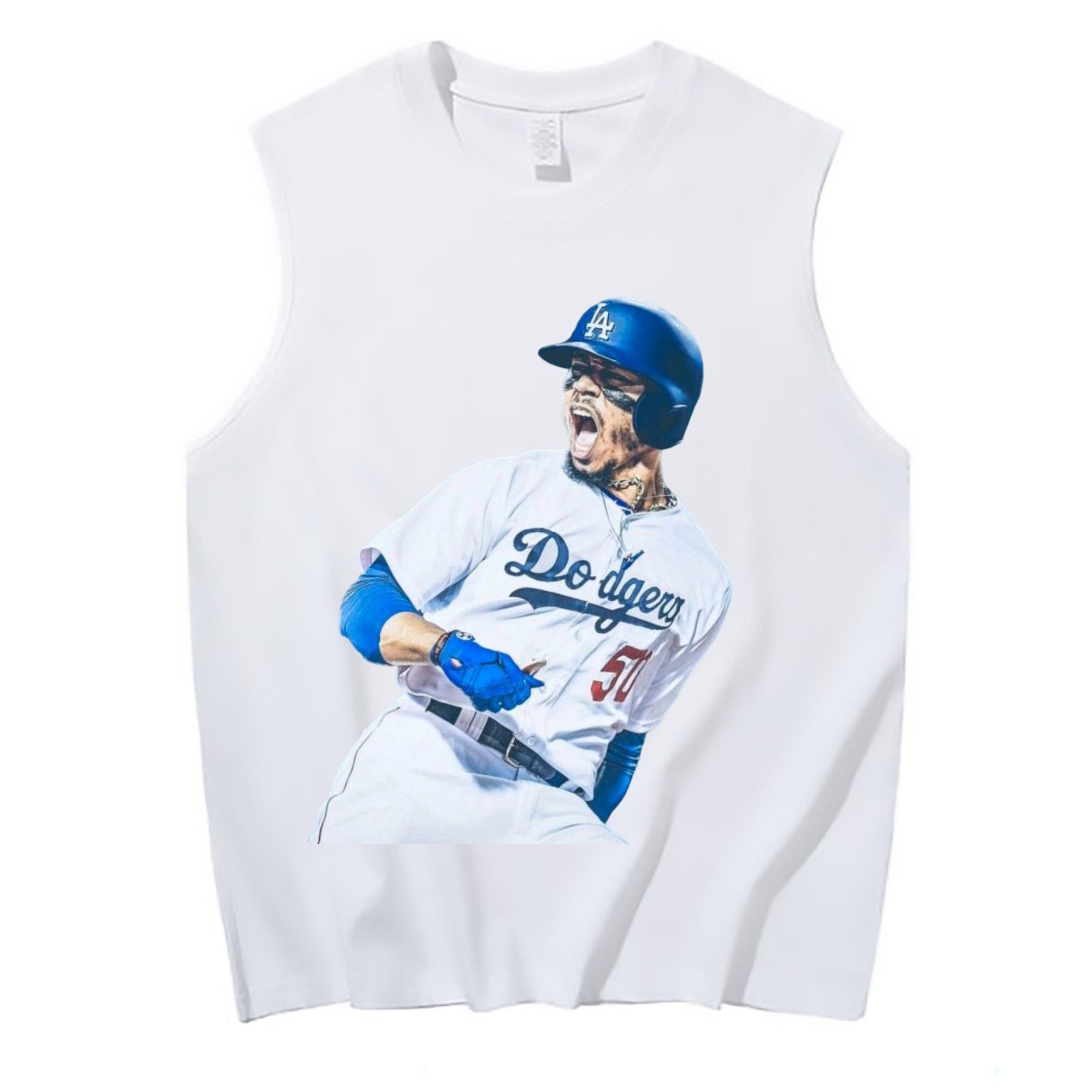  210g Combed Cotton Tank Top With Front Heat Transfer Print – Soft, Lightweight, Fitted Design – Stylish & Comfortable Casual Wear For Sports & Everyday Use