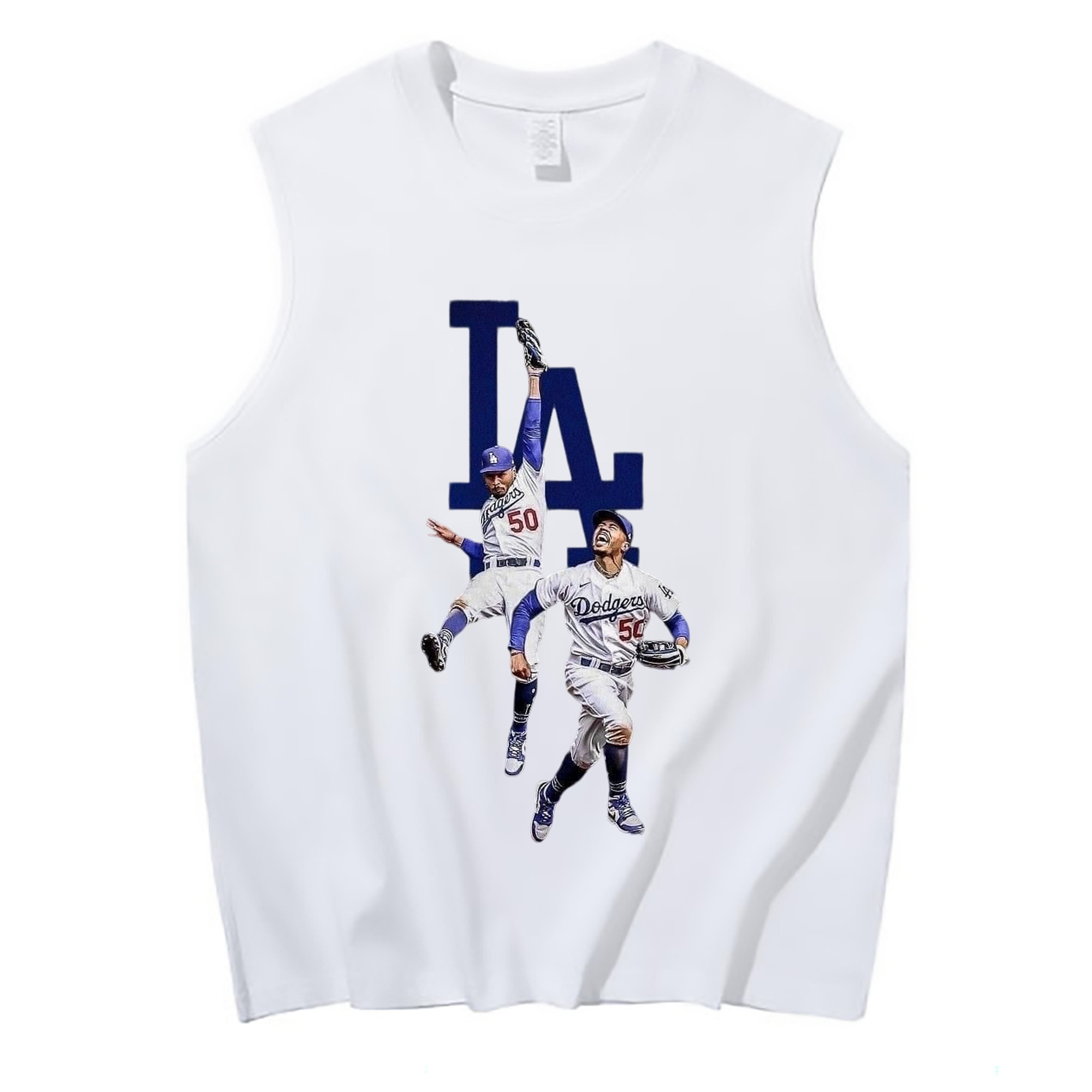  210g Combed Cotton Tank Top With Front Heat Transfer Print – Soft, Lightweight, Fitted Design – Stylish & Comfortable Casual Wear For Sports & Everyday Use