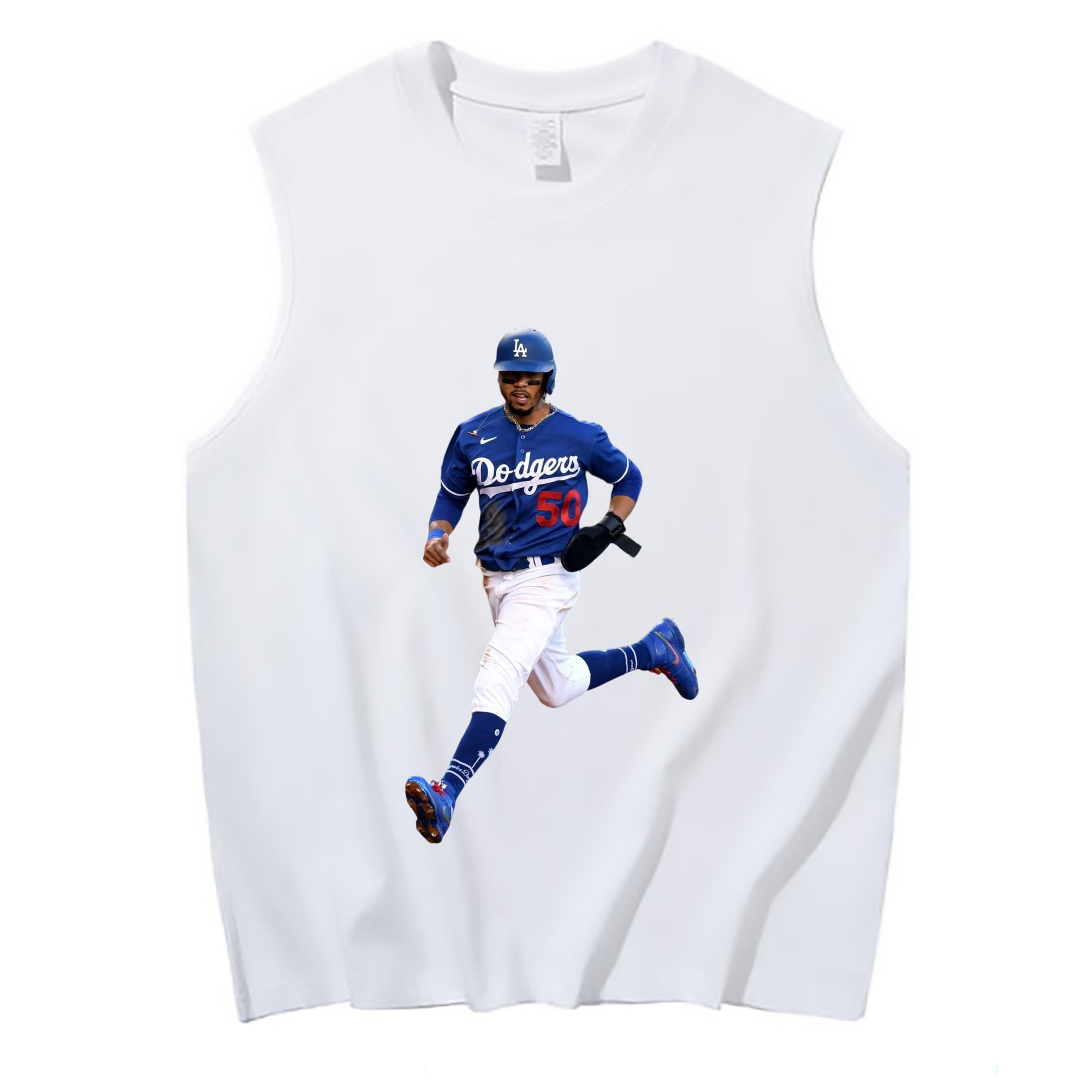  210g Combed Cotton Tank Top With Front Heat Transfer Print – Soft, Lightweight, Fitted Design – Stylish & Comfortable Casual Wear For Sports & Everyday Use