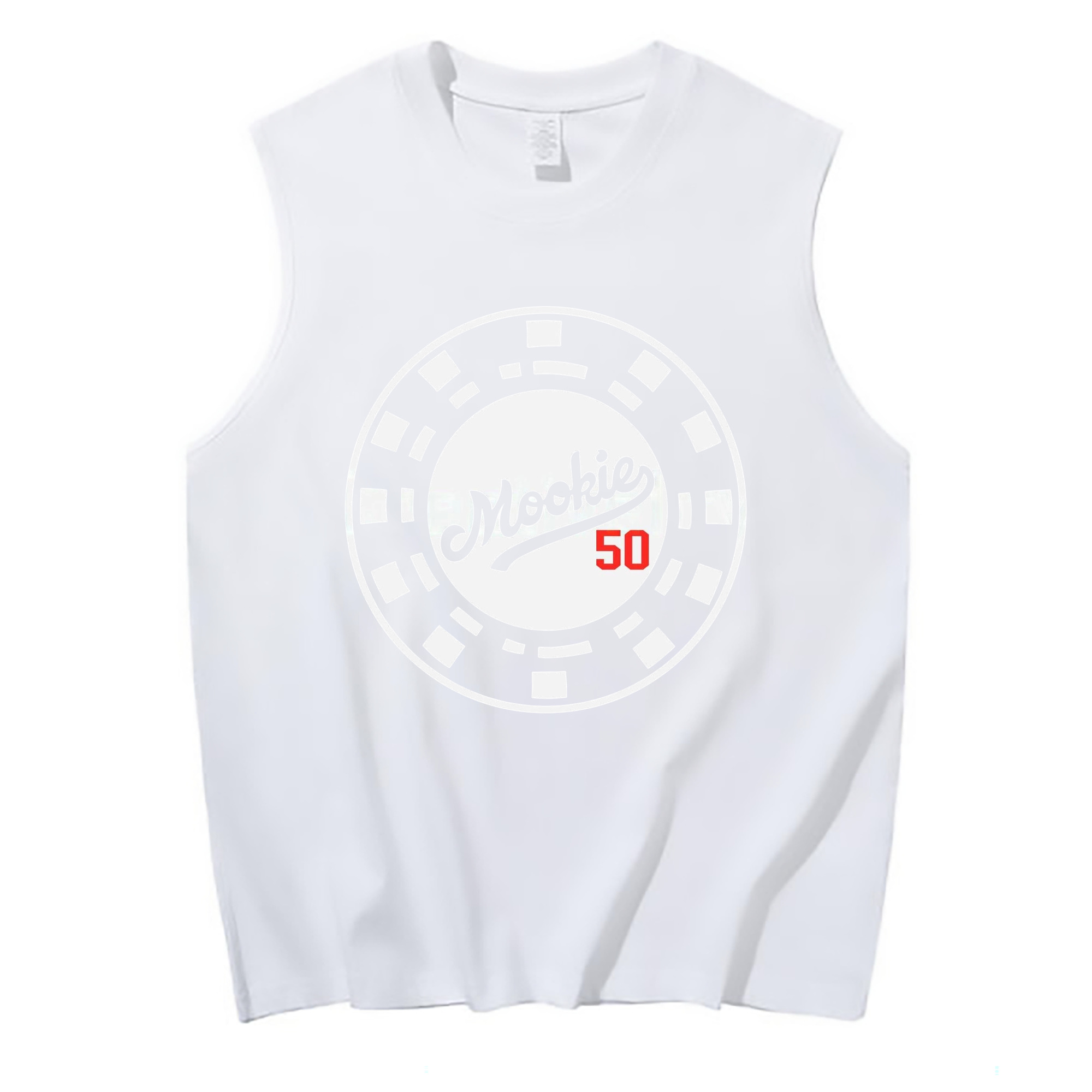  210g Combed Cotton Tank Top With Front Heat Transfer Print – Soft, Lightweight, Fitted Design – Stylish & Comfortable Casual Wear For Sports & Everyday Use