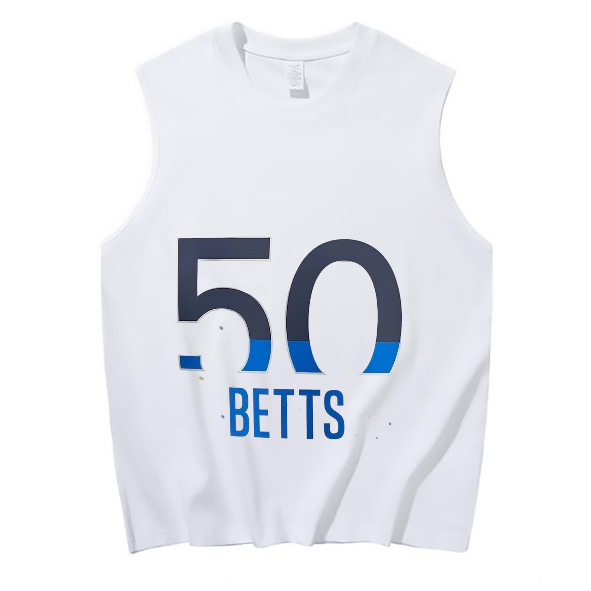  210g Combed Cotton Tank Top With Front Heat Transfer Print – Soft, Lightweight, Fitted Design – Stylish & Comfortable Casual Wear For Sports & Everyday Use