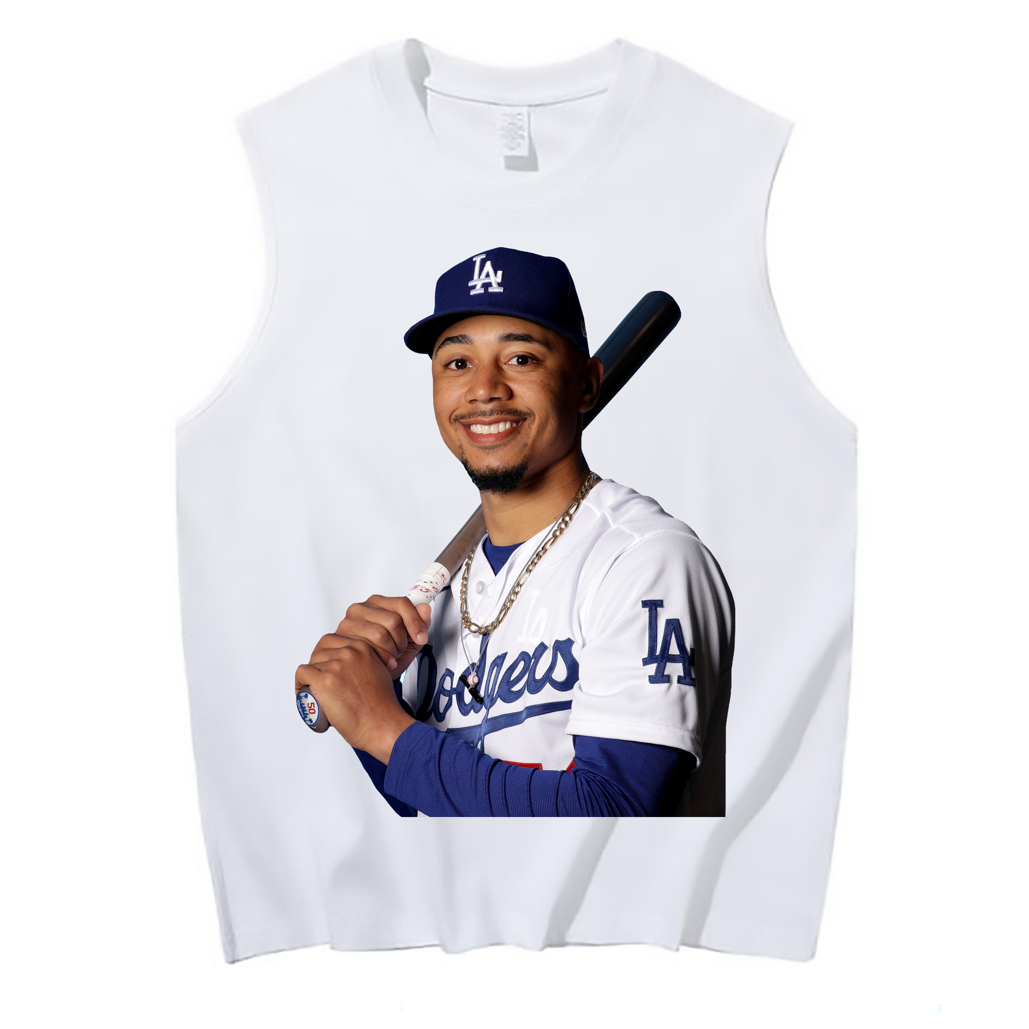  210g Combed Cotton Tank Top With Front Heat Transfer Print – Soft, Lightweight, Fitted Design – Stylish & Comfortable Casual Wear For Sports & Everyday Use