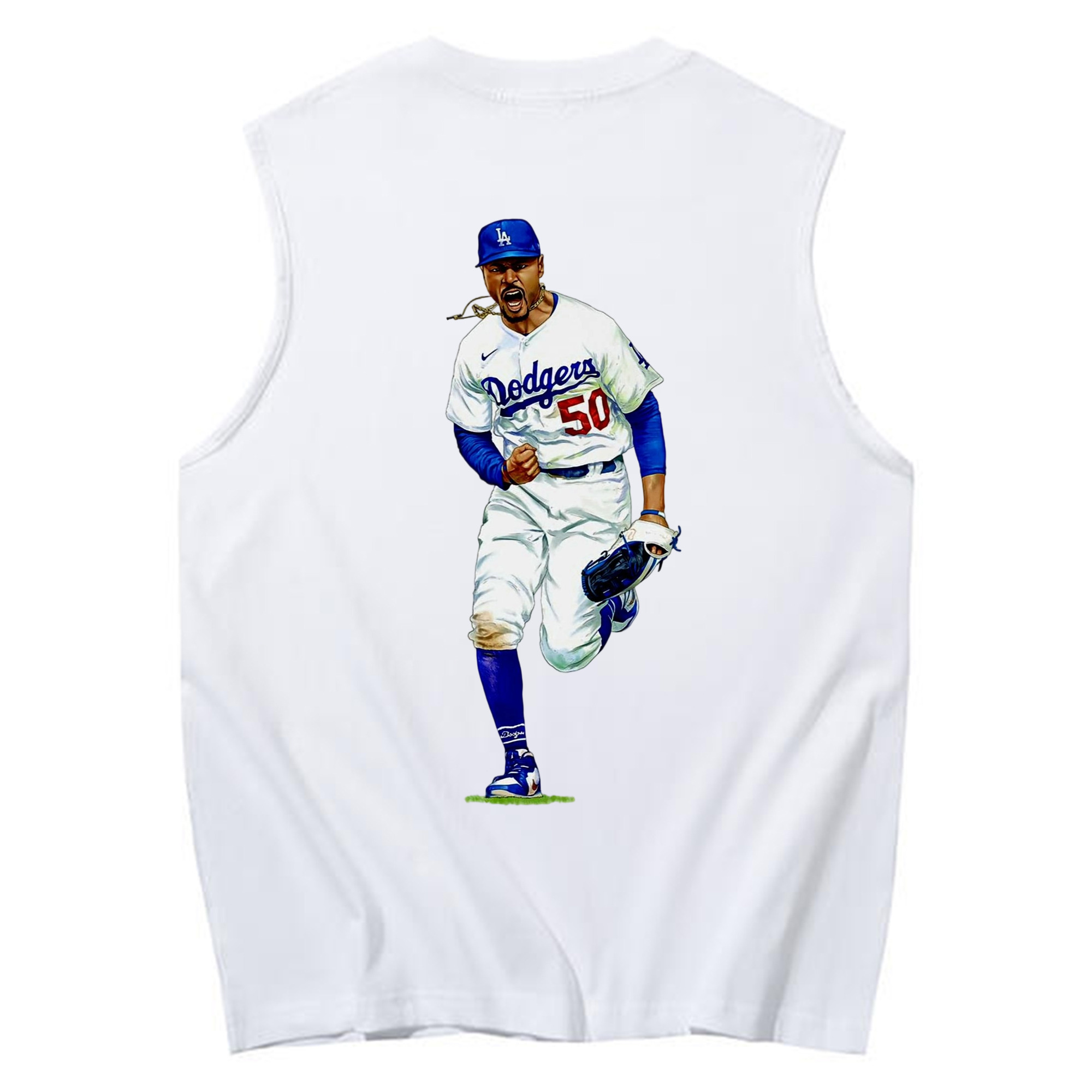  230g Pure Cotton Tank Top With Back Heat Transfer Print – Soft, Lightweight, Fitted Design – Stylish & Comfortable Casual Wear For Sports & Everyday Use