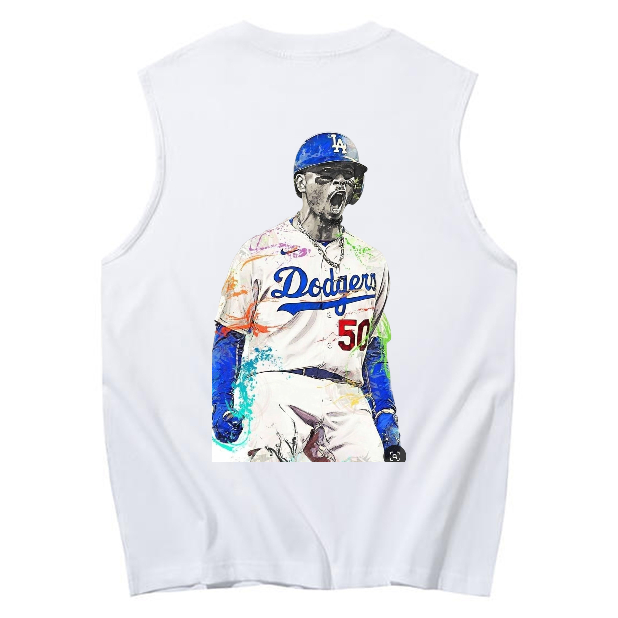  230g Pure Cotton Tank Top With Back Heat Transfer Print – Soft, Lightweight, Fitted Design – Stylish & Comfortable Casual Wear For Sports & Everyday Use