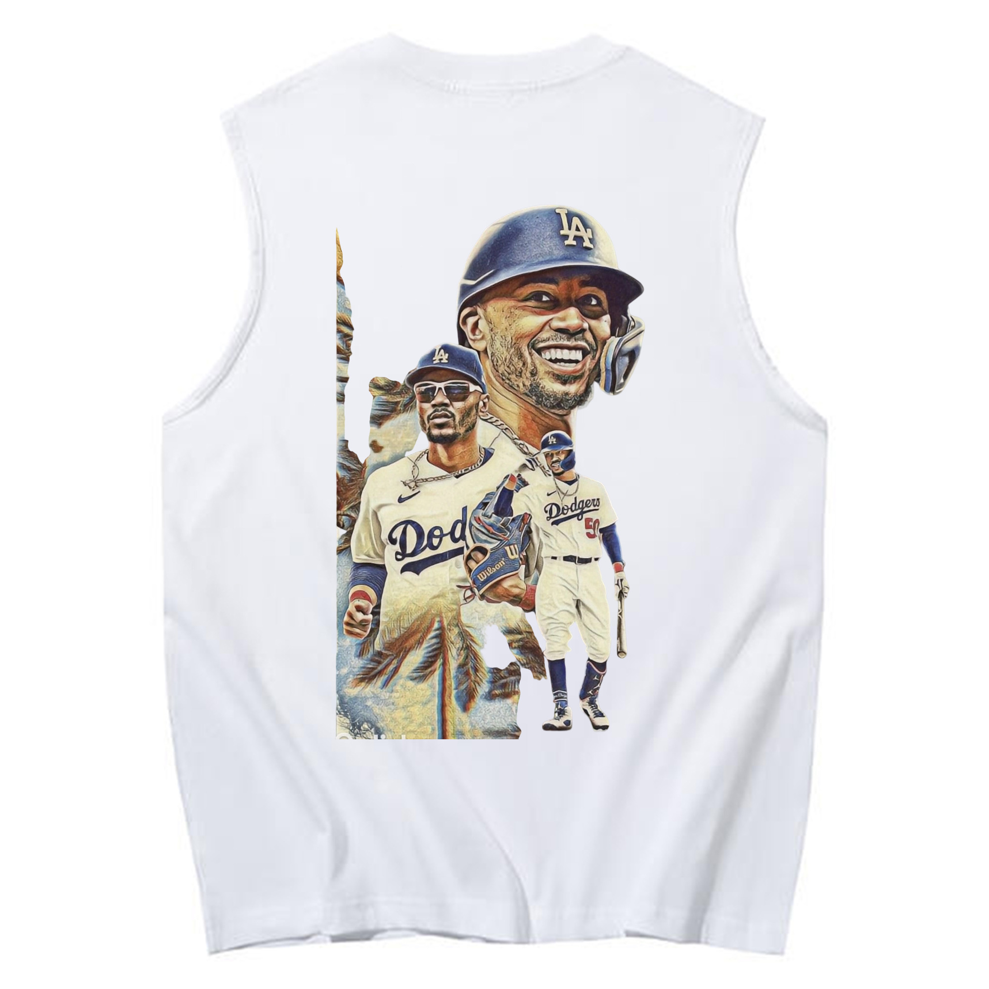  230g Pure Cotton Tank Top With Back Heat Transfer Print – Soft, Lightweight, Fitted Design – Stylish & Comfortable Casual Wear For Sports & Everyday Use