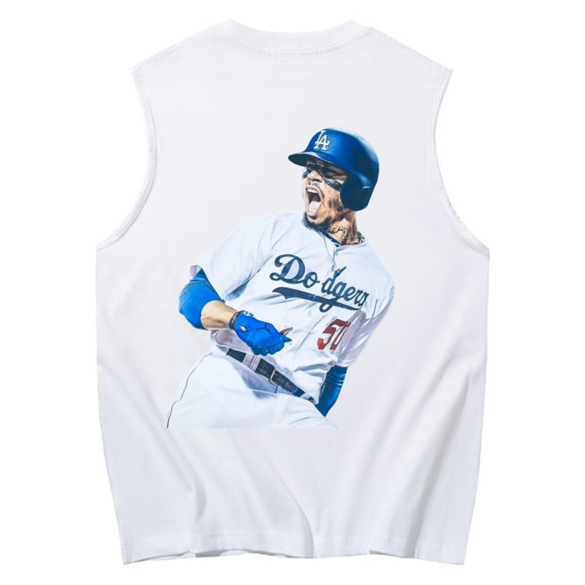  230g Pure Cotton Tank Top With Back Heat Transfer Print – Soft, Lightweight, Fitted Design – Stylish & Comfortable Casual Wear For Sports & Everyday Use