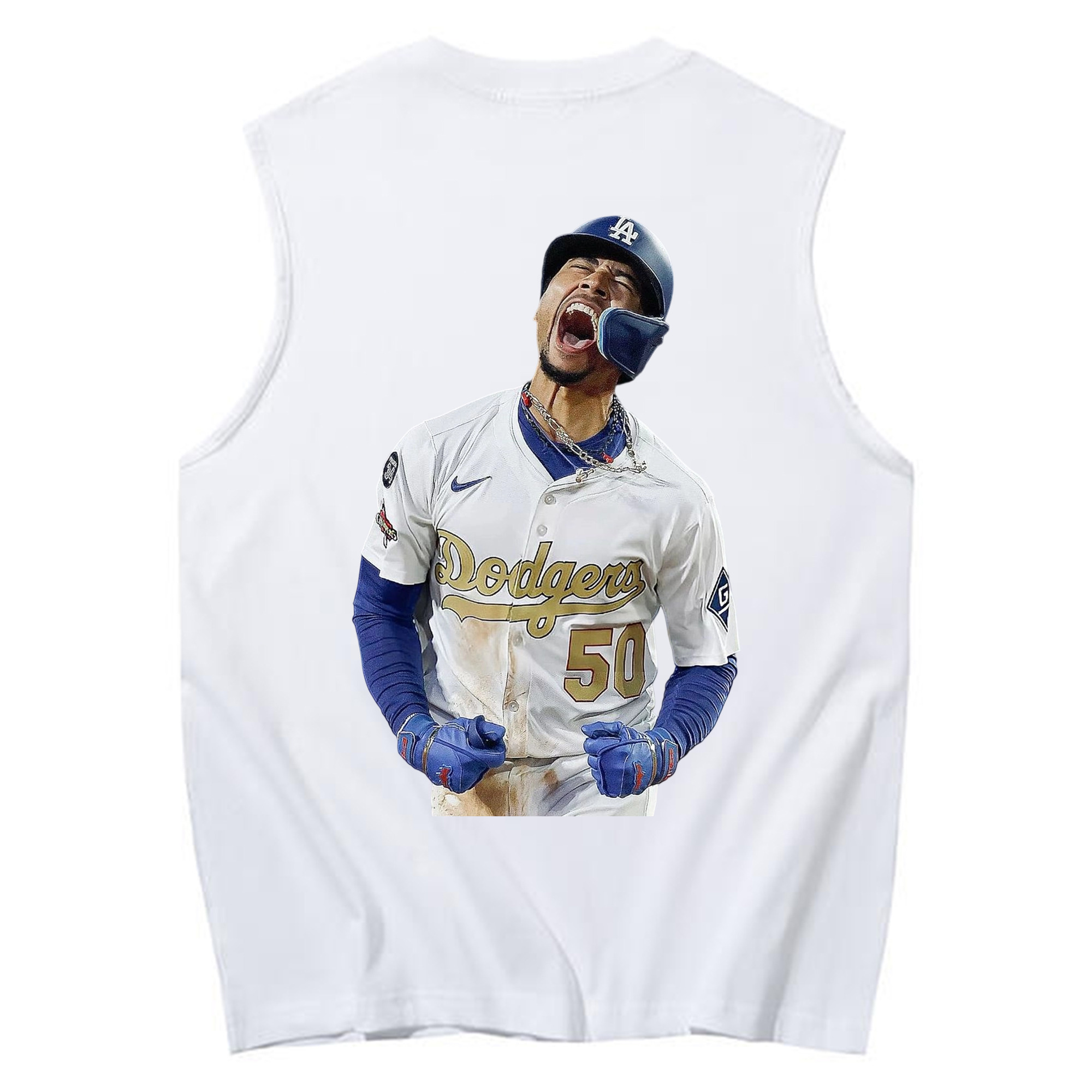  230g Pure Cotton Tank Top With Back Heat Transfer Print – Soft, Lightweight, Fitted Design – Stylish & Comfortable Casual Wear For Sports & Everyday Use