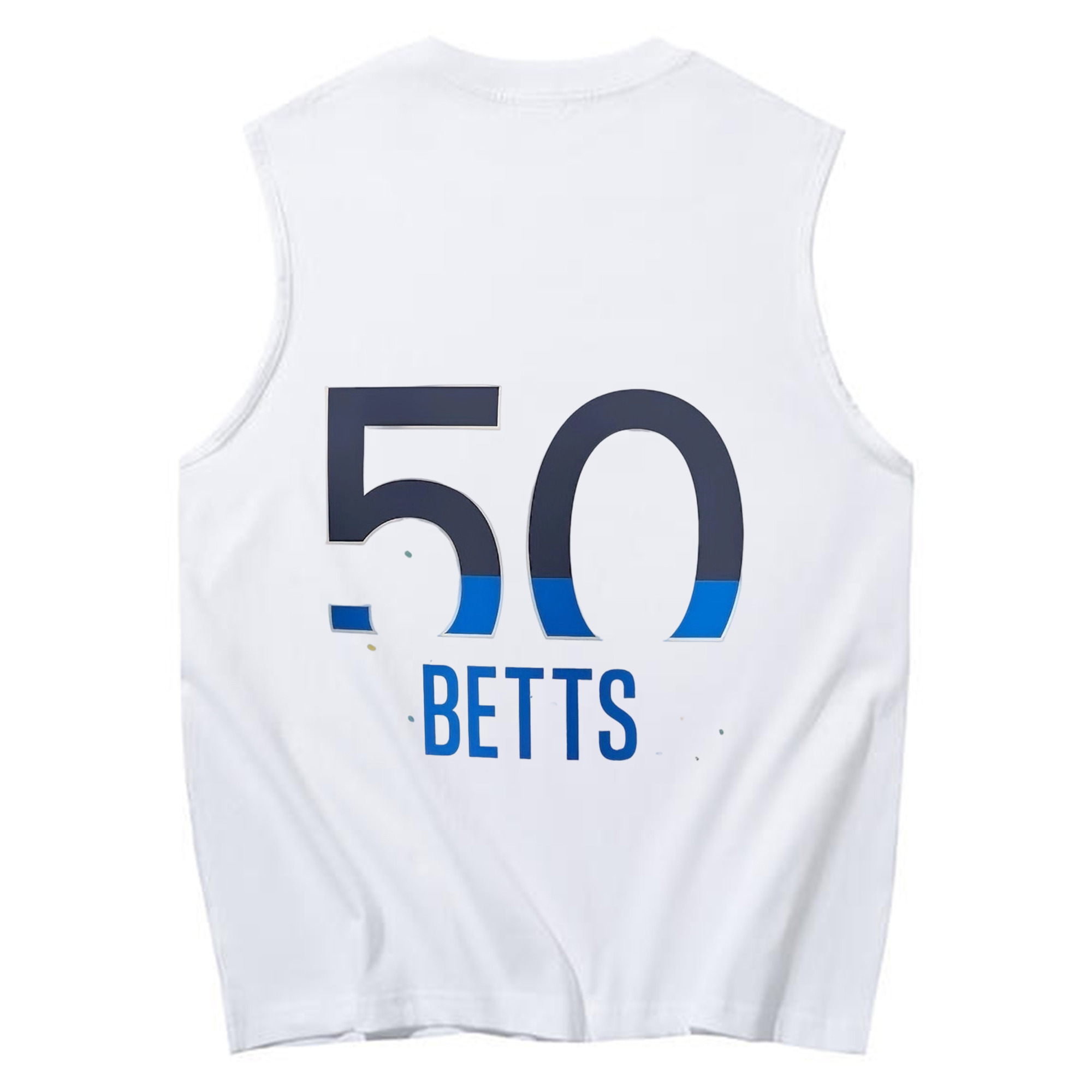  230g Pure Cotton Tank Top With Back Heat Transfer Print – Soft, Lightweight, Fitted Design – Stylish & Comfortable Casual Wear For Sports & Everyday Use