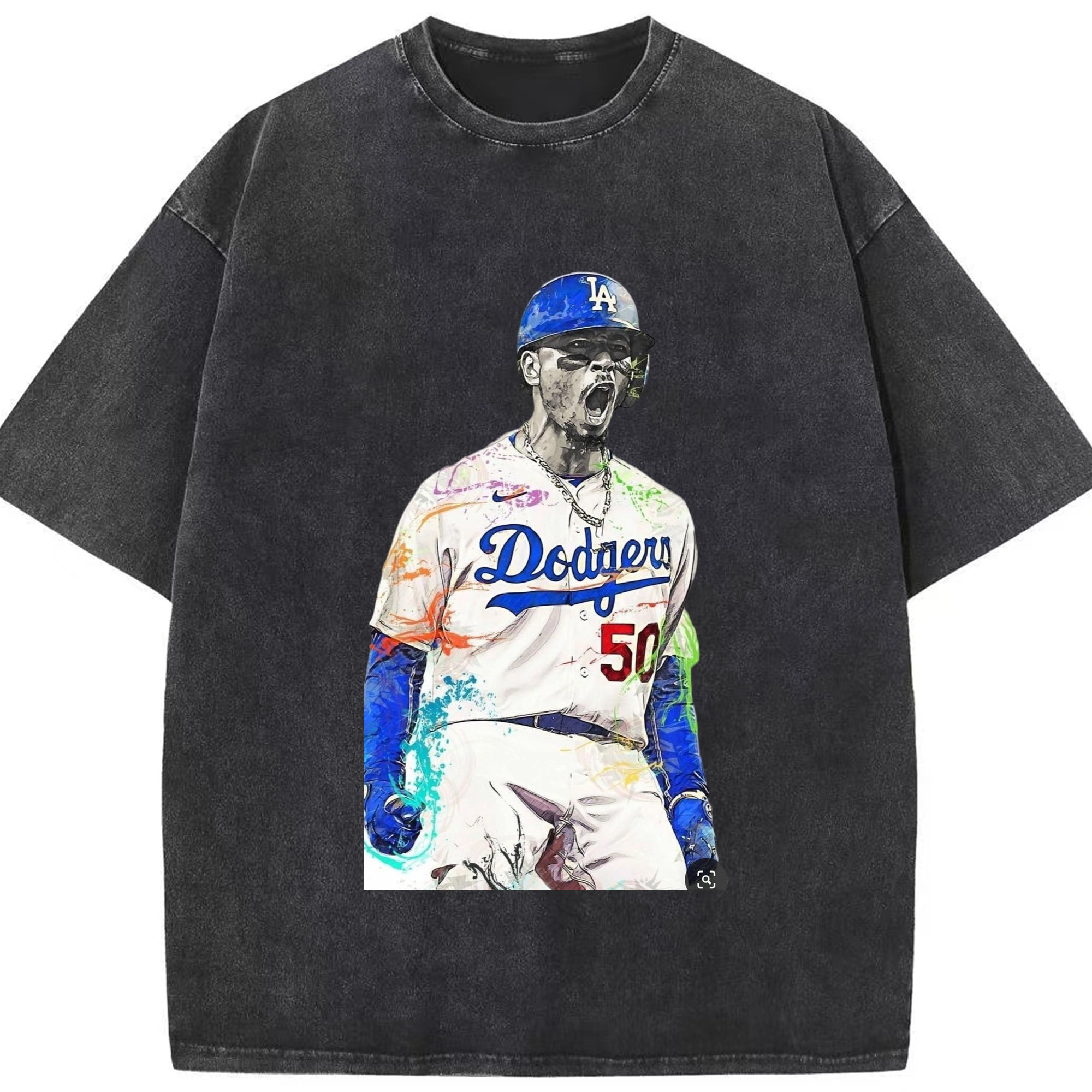  Washed Vintage Look 230g Cotton Oversized T-Shirt With Front Heat Transfer Print – Soft, Lightweight, Stylish Fit – Comfortable Casual Wear For Sports & Everyday Use