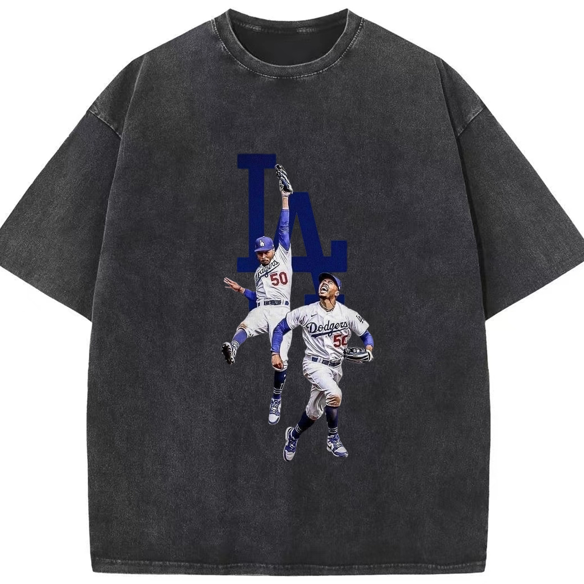  Washed Vintage Look 230g Cotton Oversized T-Shirt With Front Heat Transfer Print – Soft, Lightweight, Stylish Fit – Comfortable Casual Wear For Sports & Everyday Use