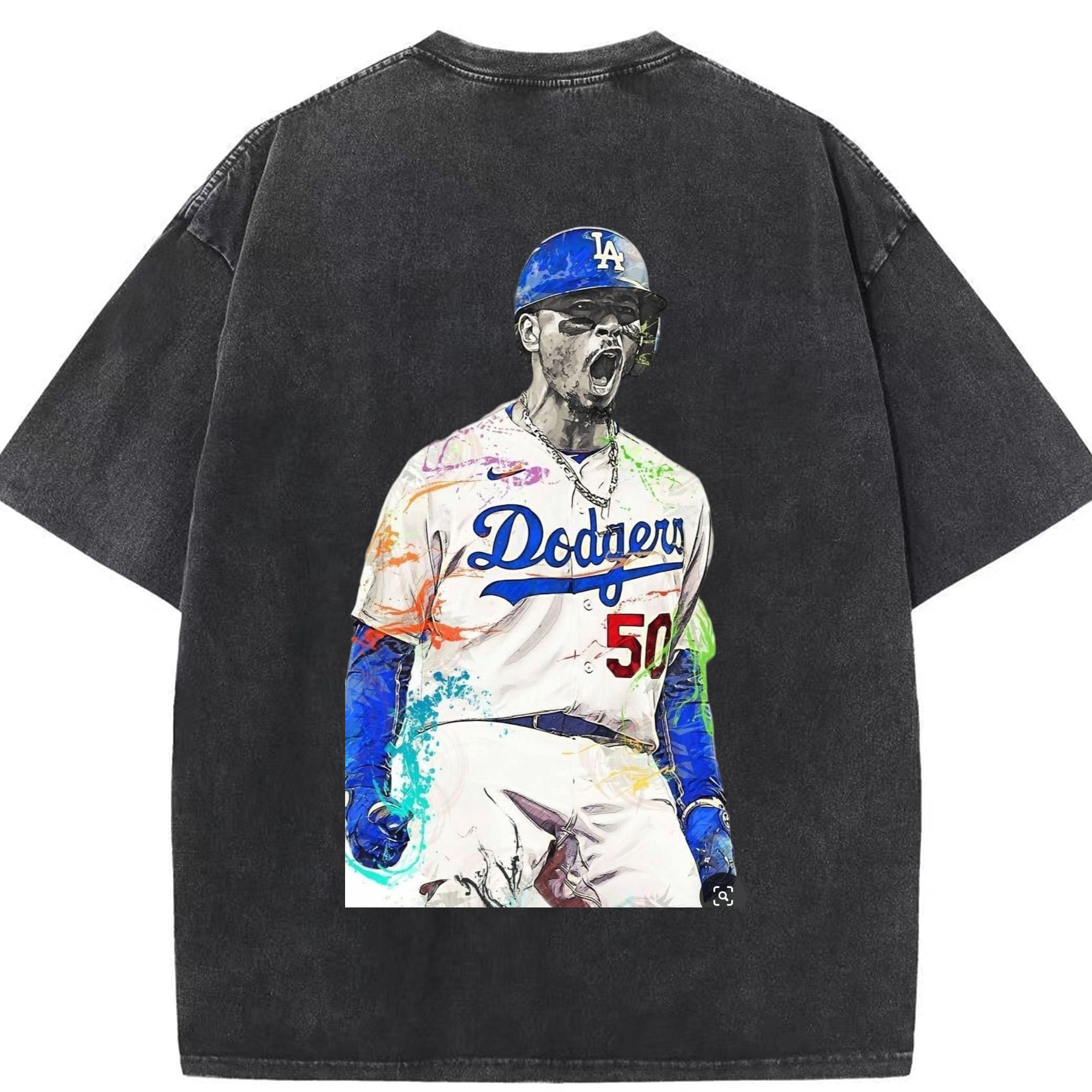  Washed Vintage 230g Cotton Oversized T-Shirt With Back Heat Transfer Print – Soft, Lightweight & Stylish – Comfortable Casual Wear For Sports & Everyday Use