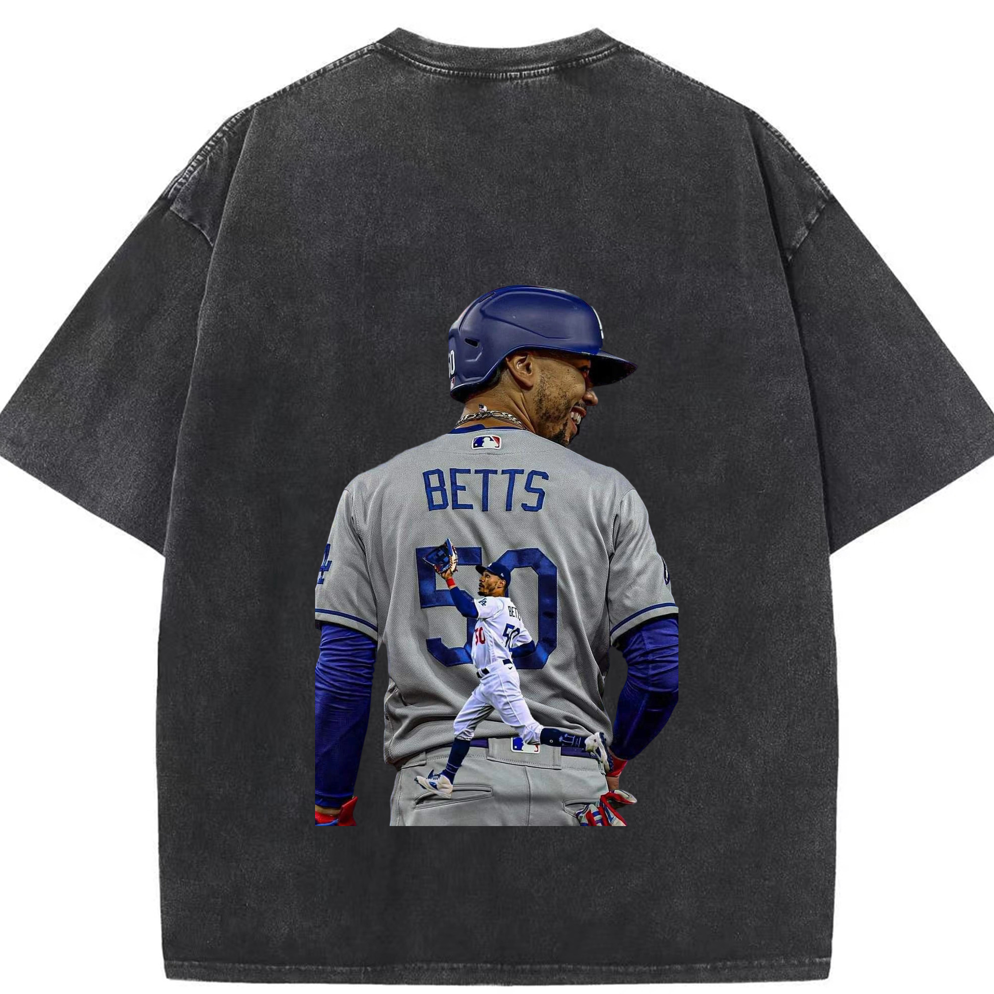  Washed Vintage 230g Cotton Oversized T-Shirt With Back Heat Transfer Print – Soft, Lightweight & Stylish – Comfortable Casual Wear For Sports & Everyday Use