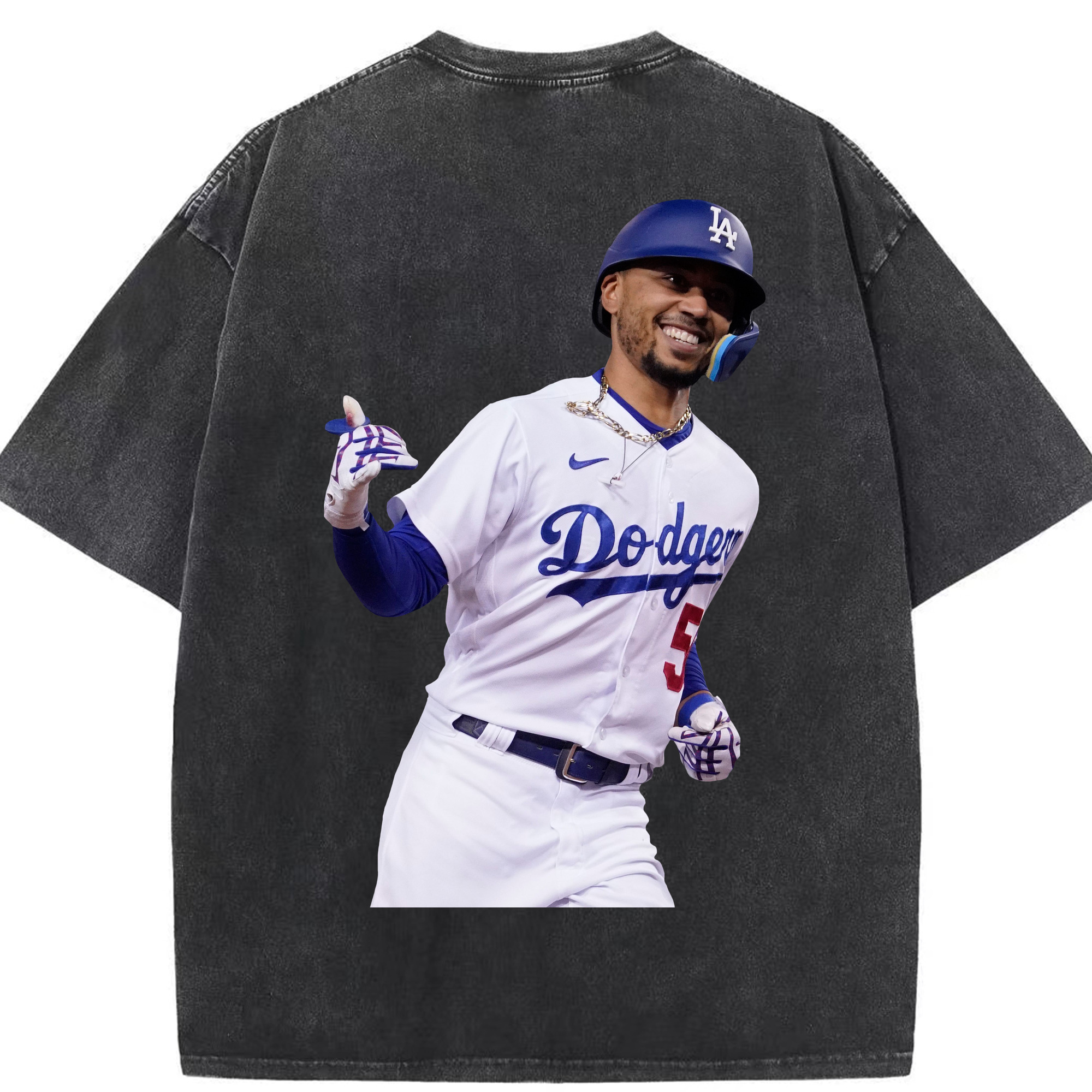  Washed Vintage 230g Cotton Oversized T-Shirt With Back Heat Transfer Print – Soft, Lightweight & Stylish – Comfortable Casual Wear For Sports & Everyday Use