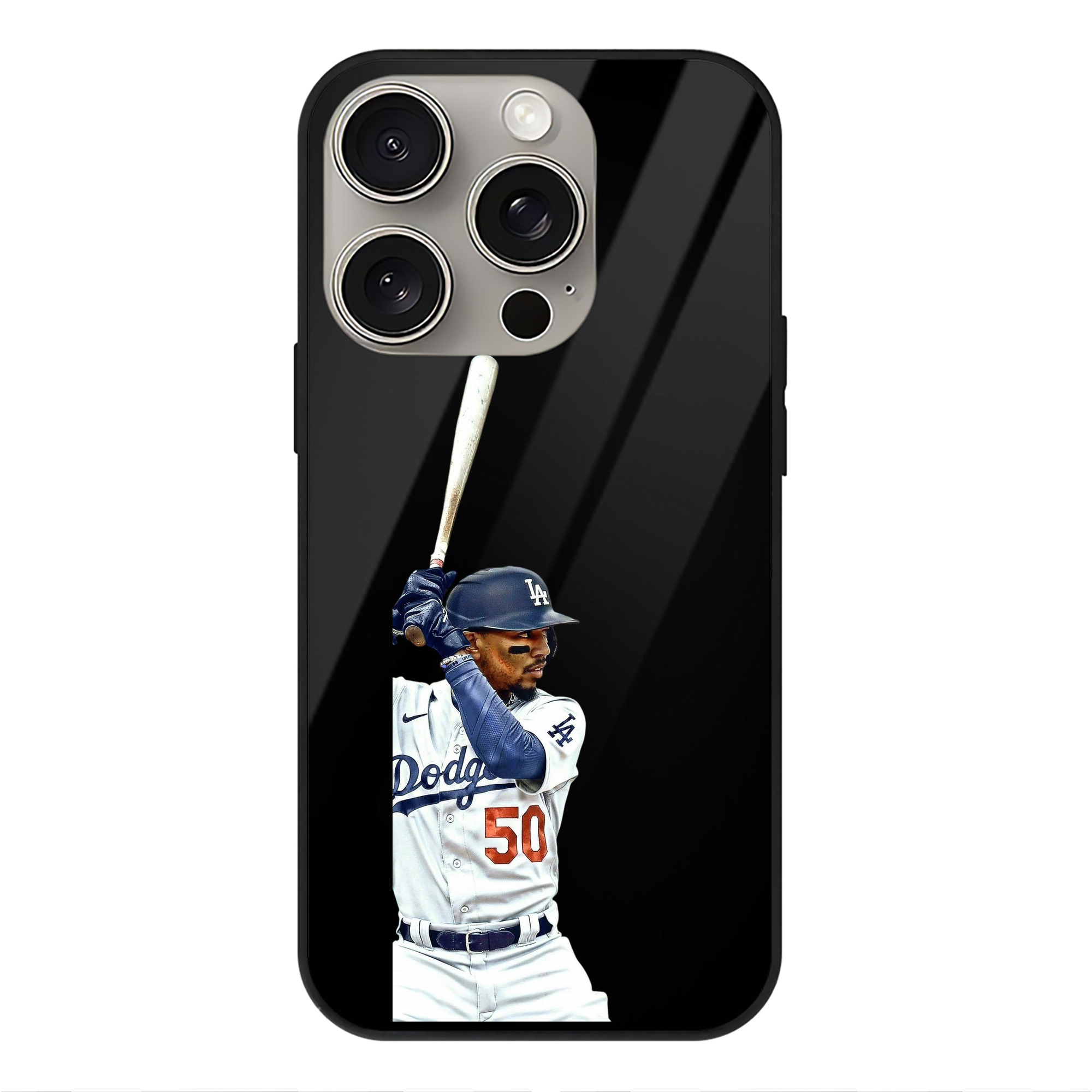  IPhone 15 Pro Mirror Phone Case – UV Printed Glass + TPU – Scratch-Resistant, Wireless Charging Compatible, Precise Fit & Stylish Design