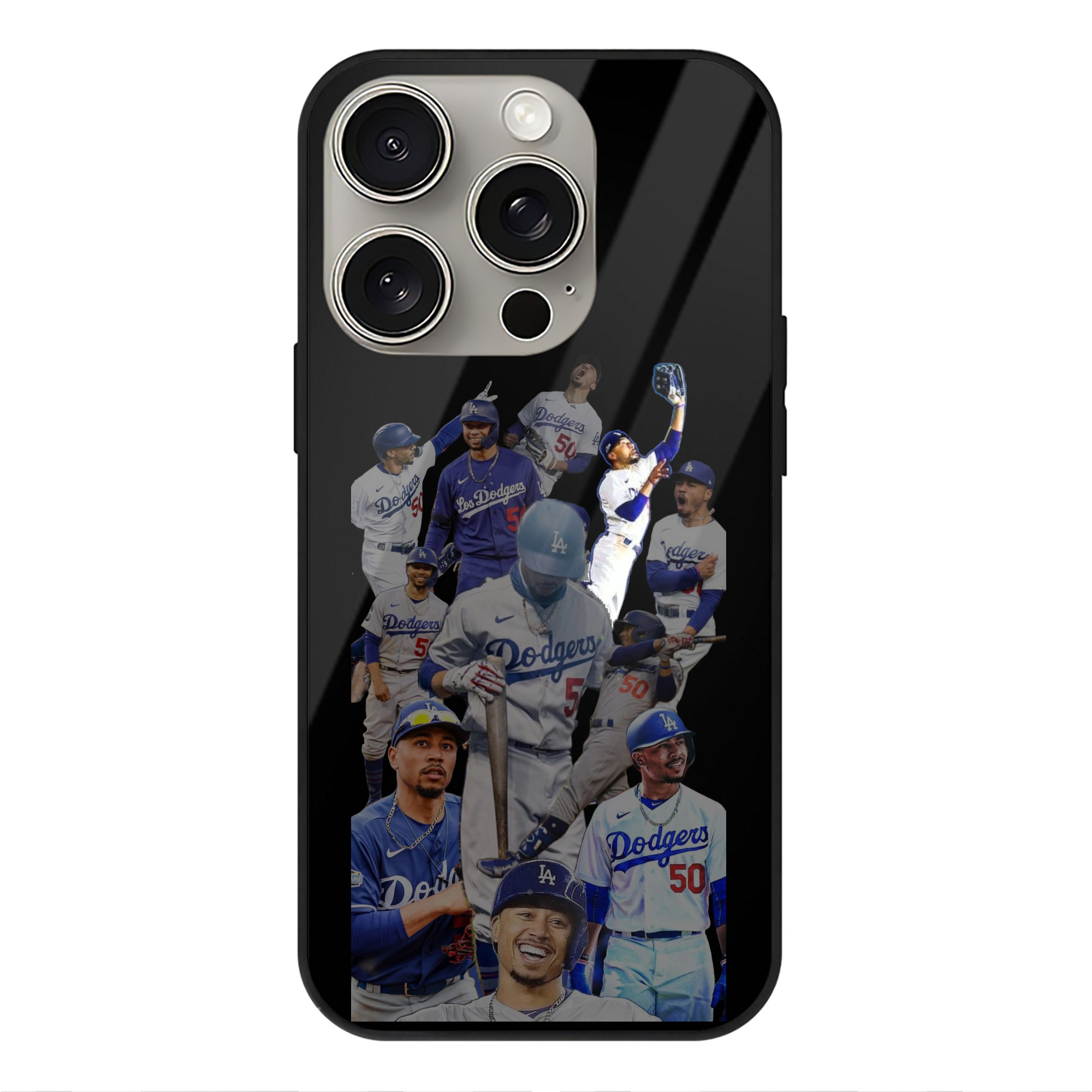  IPhone 15 Pro Mirror Phone Case – UV Printed Glass + TPU – Scratch-Resistant, Wireless Charging Compatible, Precise Fit & Stylish Design