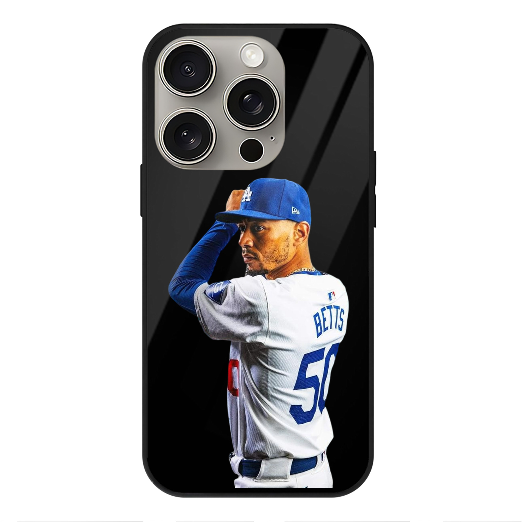  IPhone 15 Pro Mirror Phone Case – UV Printed Glass + TPU – Scratch-Resistant, Wireless Charging Compatible, Precise Fit & Stylish Design