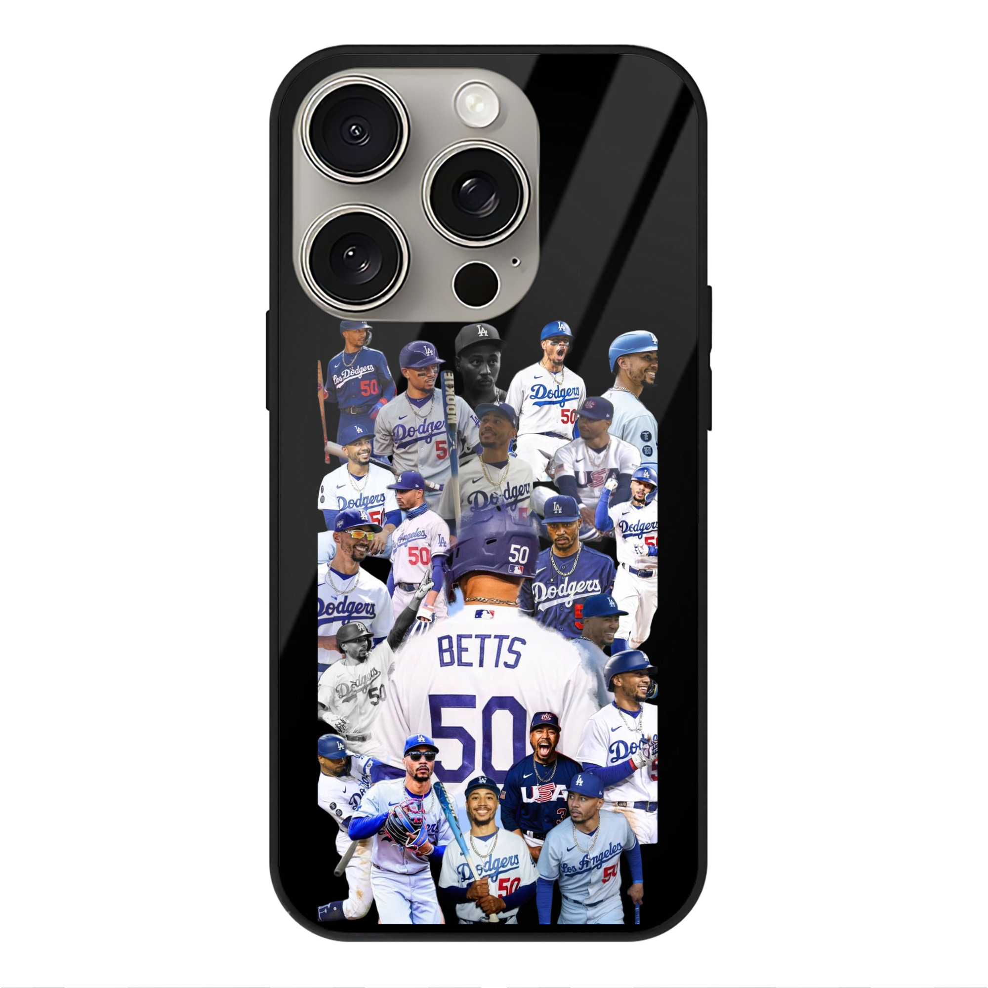  IPhone 15 Pro Mirror Phone Case – UV Printed Glass + TPU – Scratch-Resistant, Wireless Charging Compatible, Precise Fit & Stylish Design