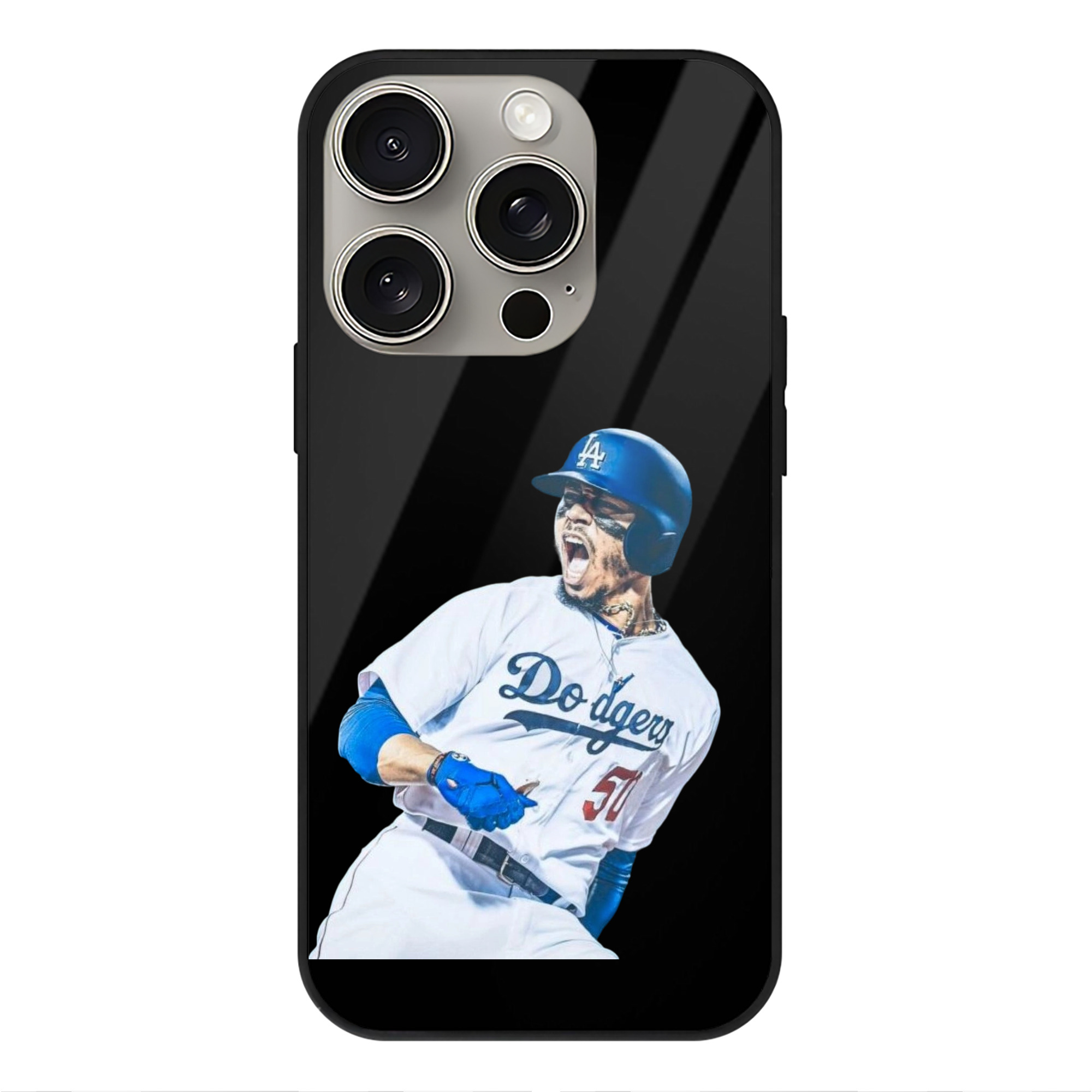  IPhone 15 Pro Mirror Phone Case – UV Printed Glass + TPU – Scratch-Resistant, Wireless Charging Compatible, Precise Fit & Stylish Design