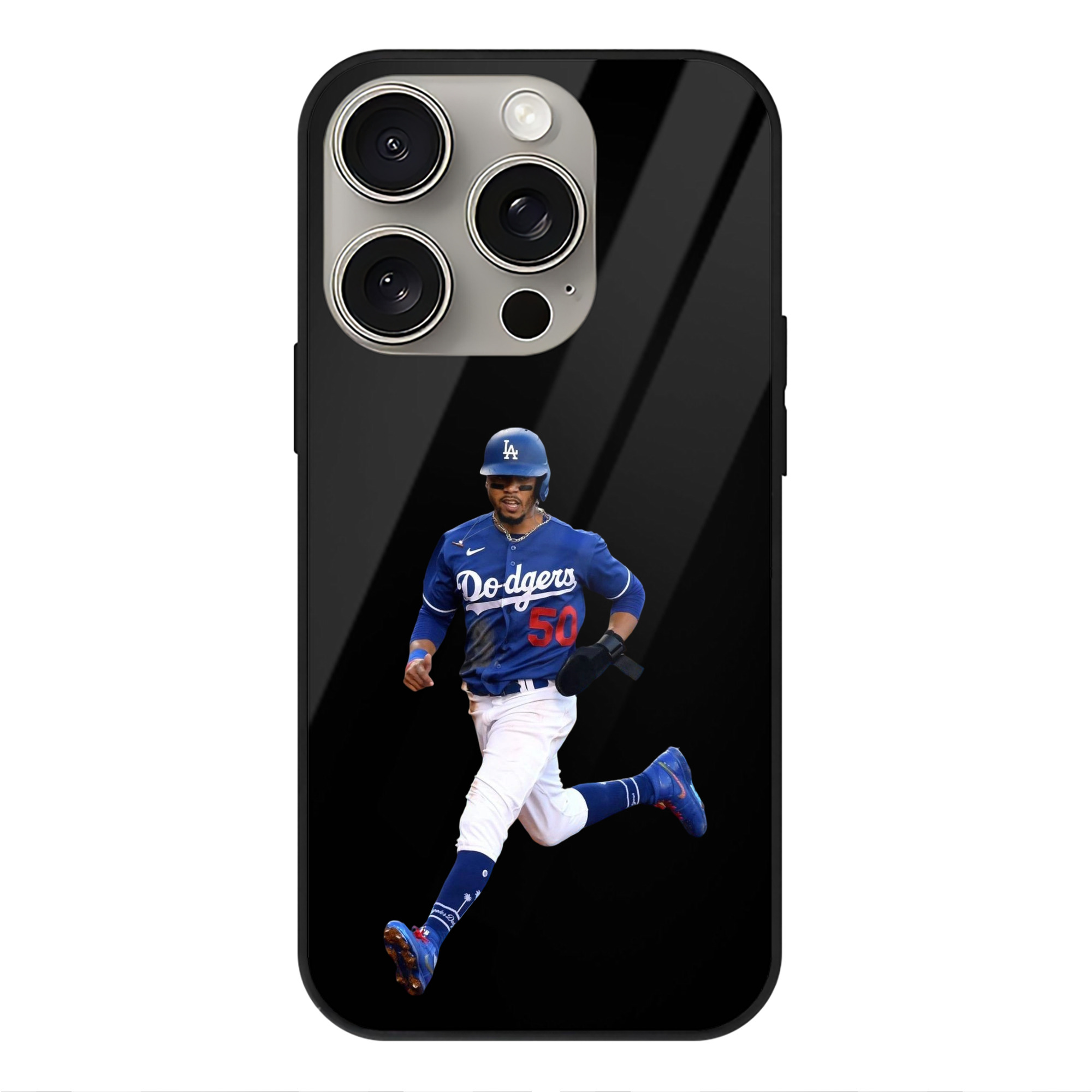  IPhone 15 Pro Mirror Phone Case – UV Printed Glass + TPU – Scratch-Resistant, Wireless Charging Compatible, Precise Fit & Stylish Design