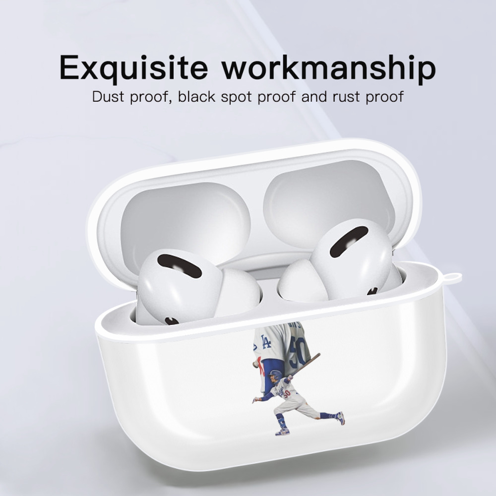  AirPods Pro Hard Case White With Keychain, Durable Flexible PC, Precise Cutouts, Anti-Fingerprint, Yellowing & Scratch Resistant, Full Protection, Washable