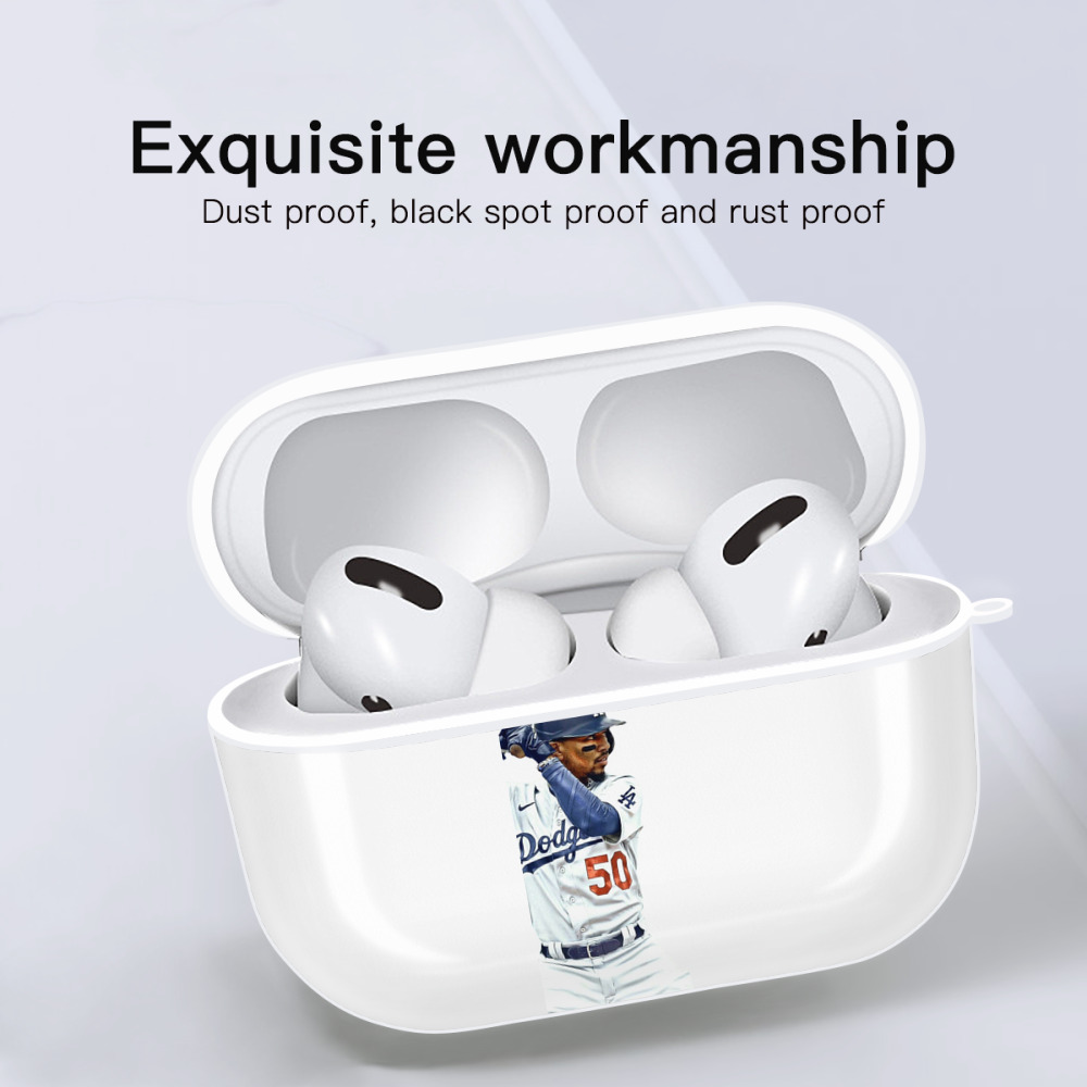  AirPods Pro Hard Case White With Keychain, Durable Flexible PC, Precise Cutouts, Anti-Fingerprint, Yellowing & Scratch Resistant, Full Protection, Washable