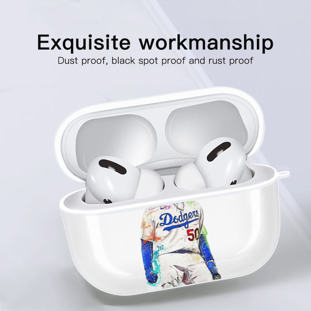  AirPods Pro Hard Case White With Keychain, Durable Flexible PC, Precise Cutouts, Anti-Fingerprint, Yellowing & Scratch Resistant, Full Protection, Washable