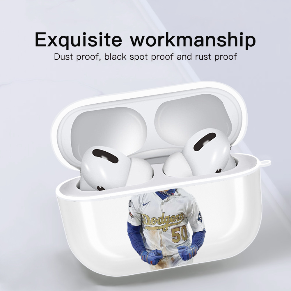  AirPods Pro Hard Case White With Keychain, Durable Flexible PC, Precise Cutouts, Anti-Fingerprint, Yellowing & Scratch Resistant, Full Protection, Washable