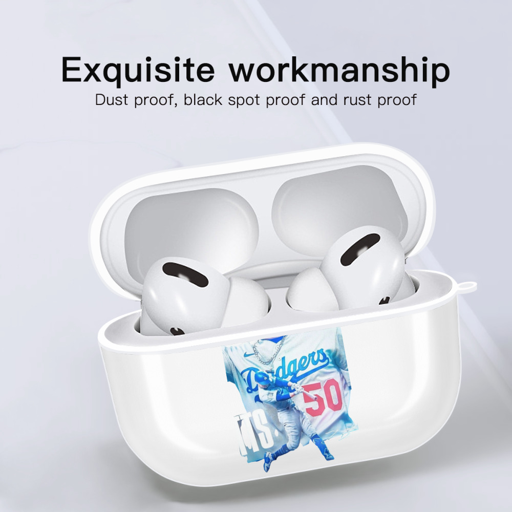  AirPods Pro Hard Case White With Keychain, Durable Flexible PC, Precise Cutouts, Anti-Fingerprint, Yellowing & Scratch Resistant, Full Protection, Washable