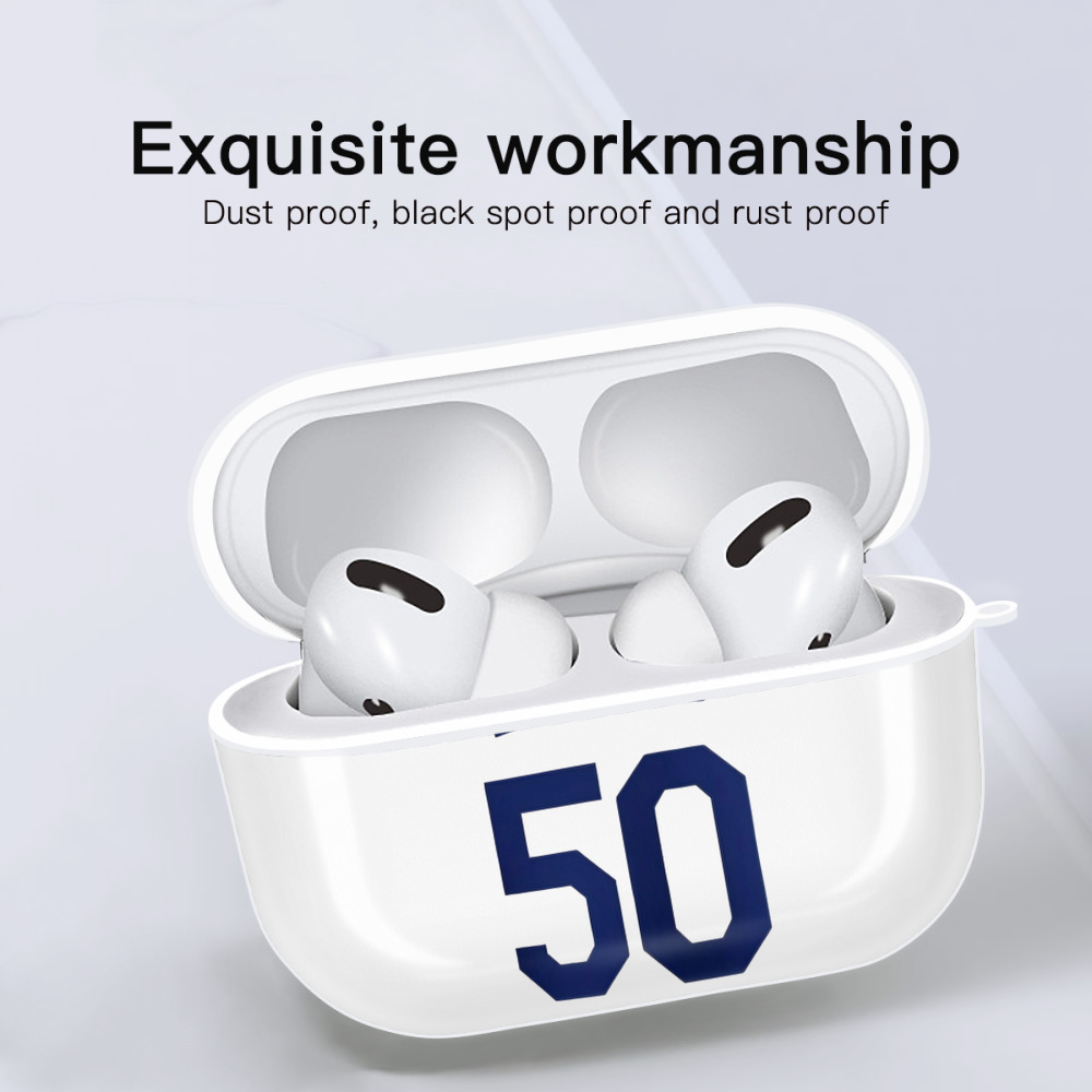  AirPods Pro Hard Case White With Keychain, Durable Flexible PC, Precise Cutouts, Anti-Fingerprint, Yellowing & Scratch Resistant, Full Protection, Washable