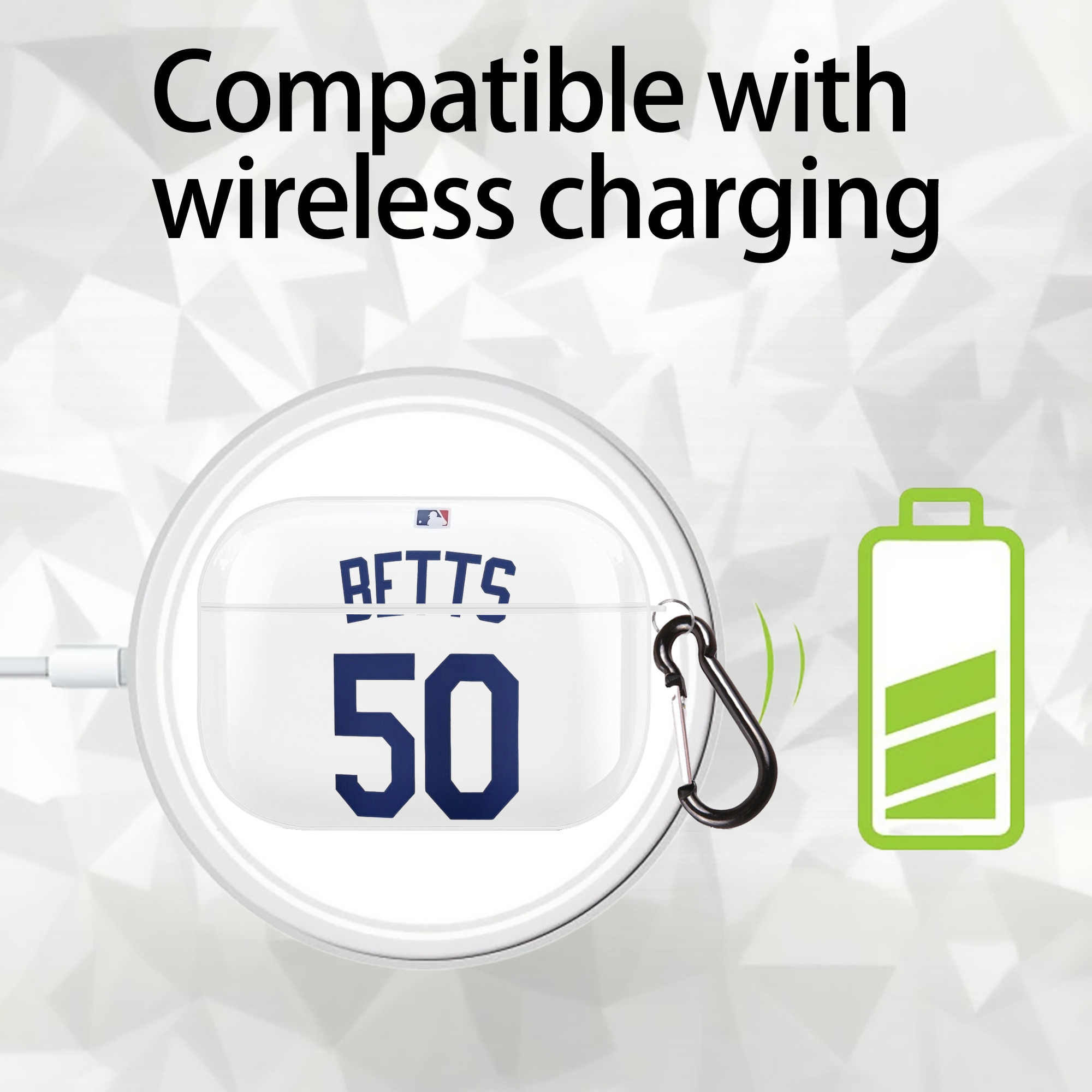  AirPods Pro Hard Case White With Keychain, Durable Flexible PC, Precise Cutouts, Anti-Fingerprint, Yellowing & Scratch Resistant, Full Protection, Washable