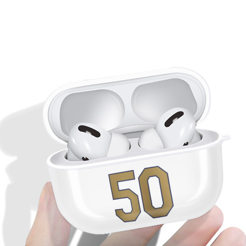  AirPods Pro Hard Case White With Keychain, Durable Flexible PC, Precise Cutouts, Anti-Fingerprint, Yellowing & Scratch Resistant, Full Protection, Washable