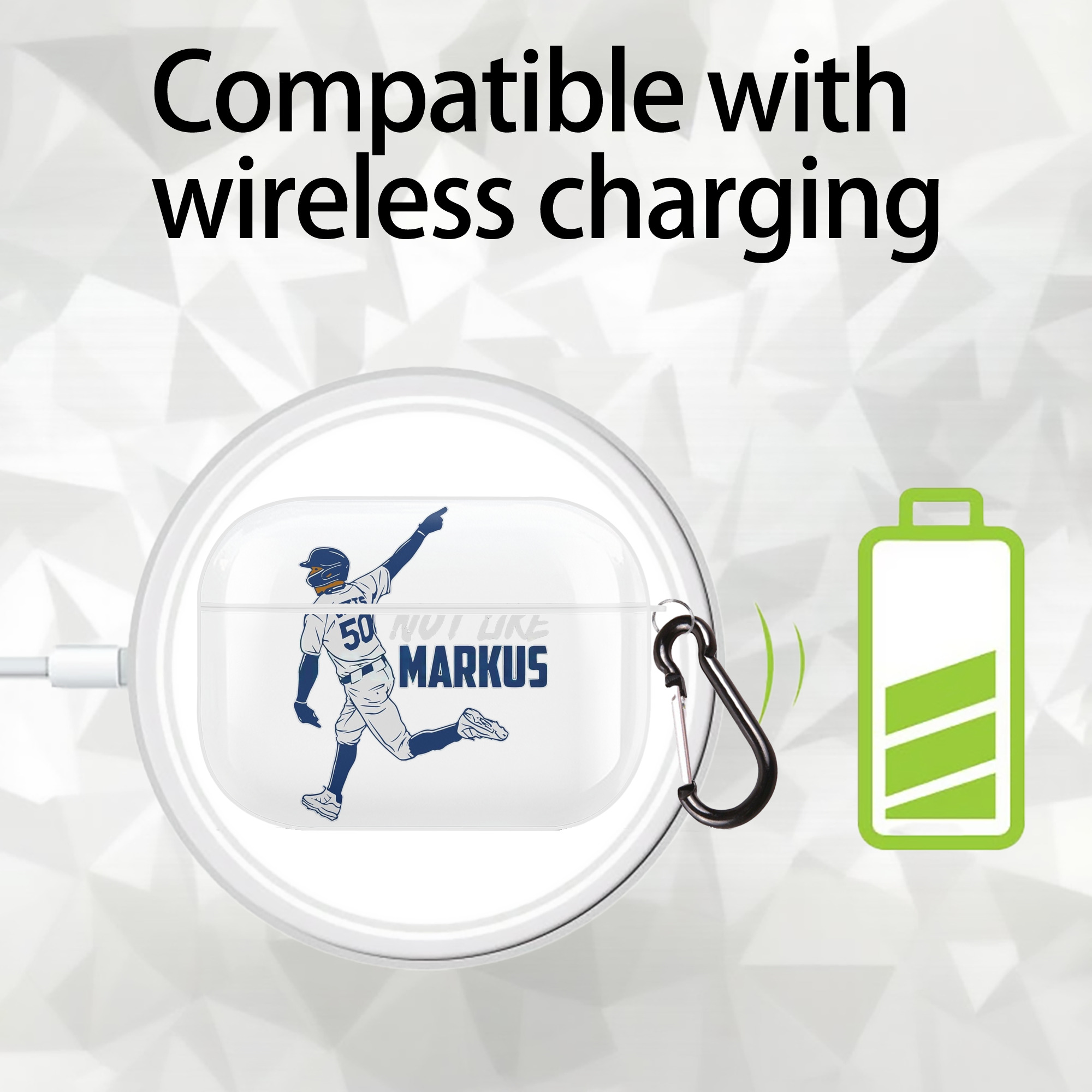  AirPods Pro Hard Case White With Keychain, Durable Flexible PC, Precise Cutouts, Anti-Fingerprint, Yellowing & Scratch Resistant, Full Protection, Washable