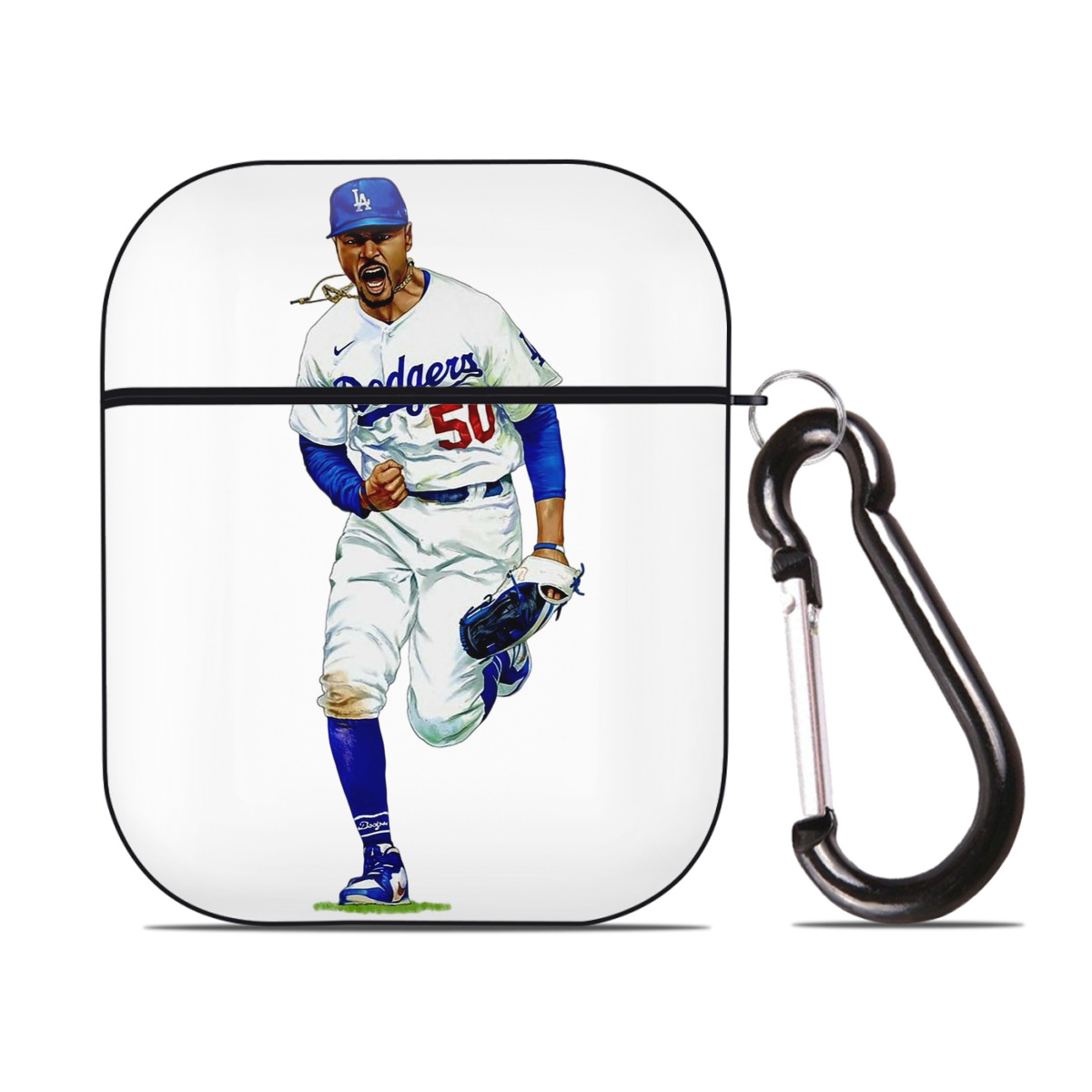  AirPods 2 Case Hard Shell Black, Flexible PC Material, Precise Cutouts, Full Protection, Anti-Fingerprint, Washable, Includes Keychain – Durable & Slim Design