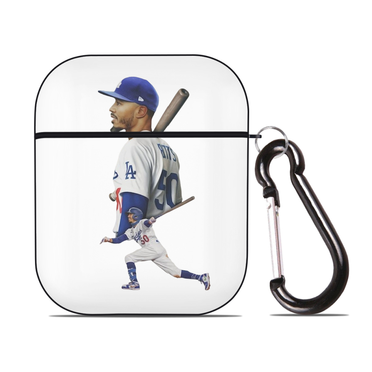  AirPods 2 Case Hard Shell Black, Flexible PC Material, Precise Cutouts, Full Protection, Anti-Fingerprint, Washable, Includes Keychain – Durable & Slim Design