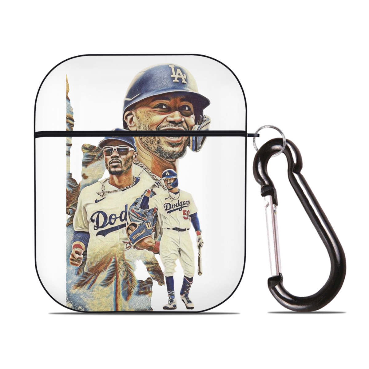  AirPods 2 Case Hard Shell Black, Flexible PC Material, Precise Cutouts, Full Protection, Anti-Fingerprint, Washable, Includes Keychain – Durable & Slim Design