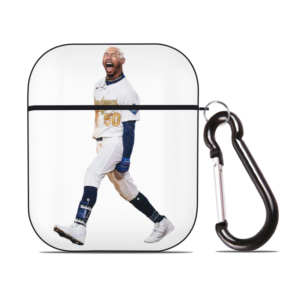  AirPods 2 Case Hard Shell Black, Flexible PC Material, Precise Cutouts, Full Protection, Anti-Fingerprint, Washable, Includes Keychain – Durable & Slim Design