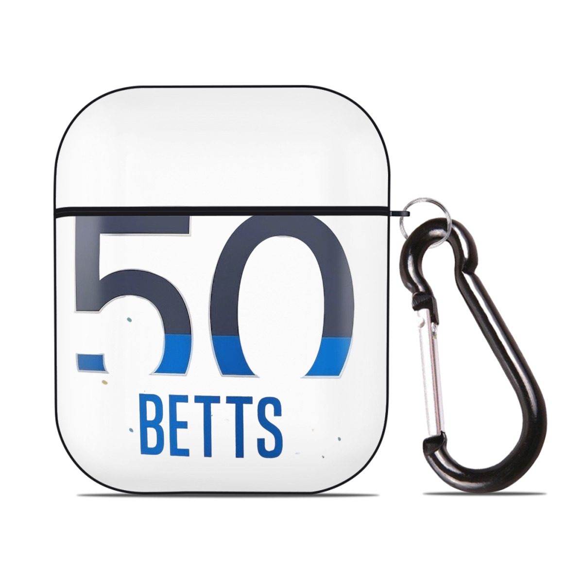  AirPods 2 Case Hard Shell Black, Flexible PC Material, Precise Cutouts, Full Protection, Anti-Fingerprint, Washable, Includes Keychain – Durable & Slim Design