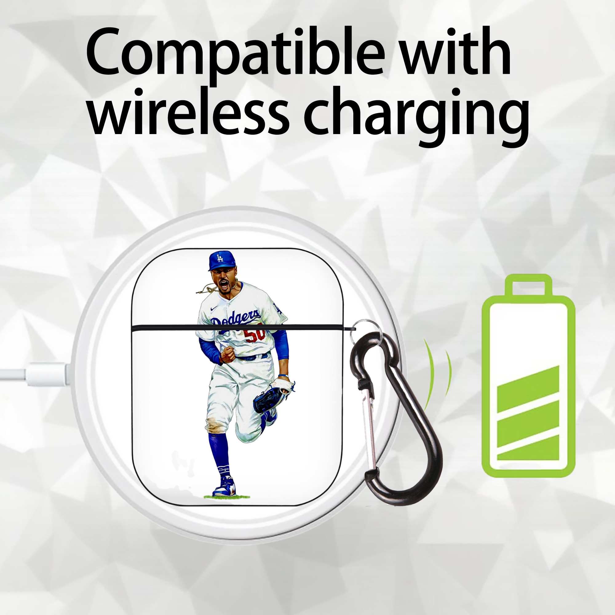  AirPods 2 Case Hard Shell Black, Flexible PC Material, Precise Cutouts, Full Protection, Anti-Fingerprint, Washable, Includes Keychain – Durable & Slim Design