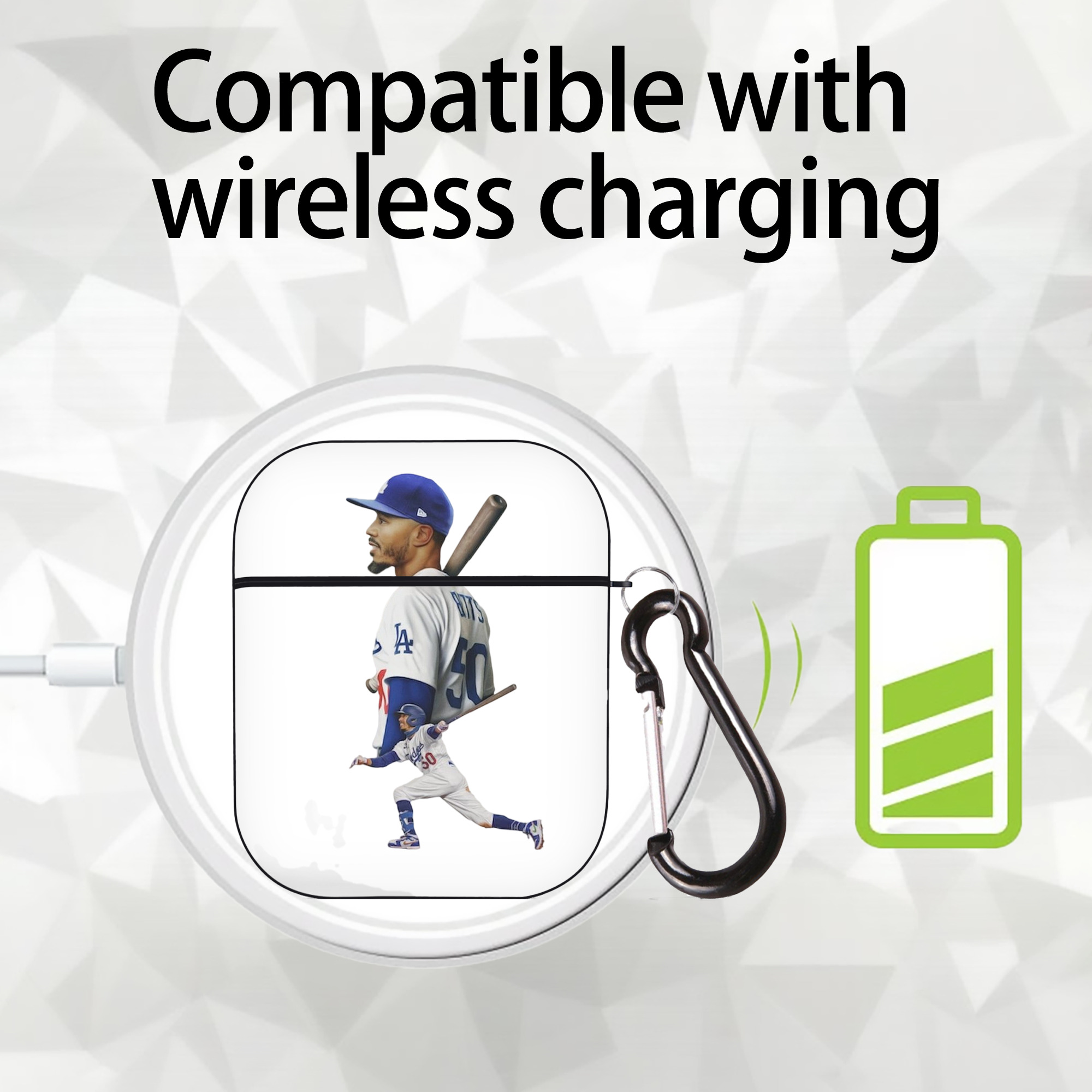  AirPods 2 Case Hard Shell Black, Flexible PC Material, Precise Cutouts, Full Protection, Anti-Fingerprint, Washable, Includes Keychain – Durable & Slim Design