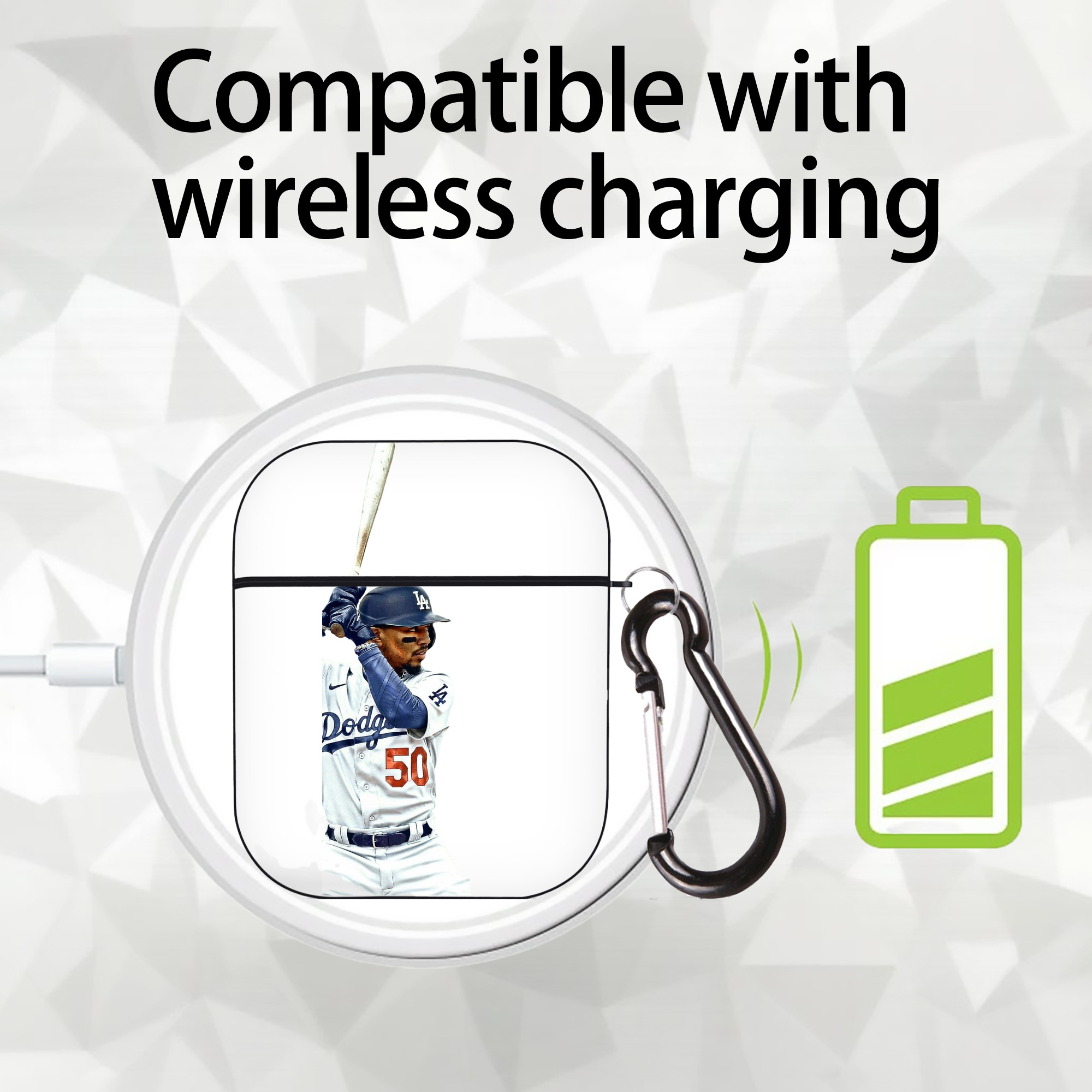  AirPods 2 Case Hard Shell Black, Flexible PC Material, Precise Cutouts, Full Protection, Anti-Fingerprint, Washable, Includes Keychain – Durable & Slim Design