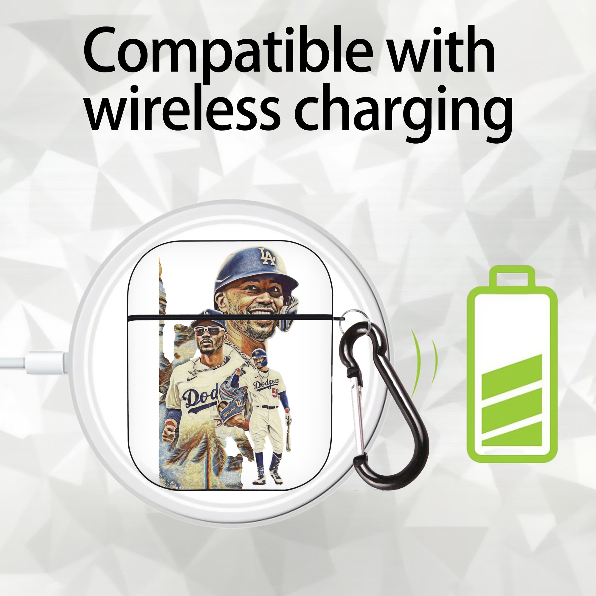  AirPods 2 Case Hard Shell Black, Flexible PC Material, Precise Cutouts, Full Protection, Anti-Fingerprint, Washable, Includes Keychain – Durable & Slim Design