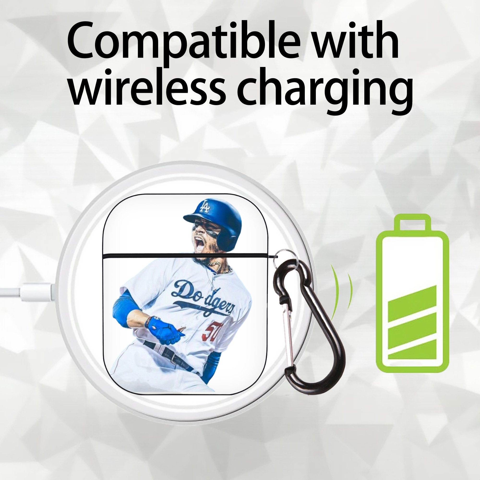  AirPods 2 Case Hard Shell Black, Flexible PC Material, Precise Cutouts, Full Protection, Anti-Fingerprint, Washable, Includes Keychain – Durable & Slim Design