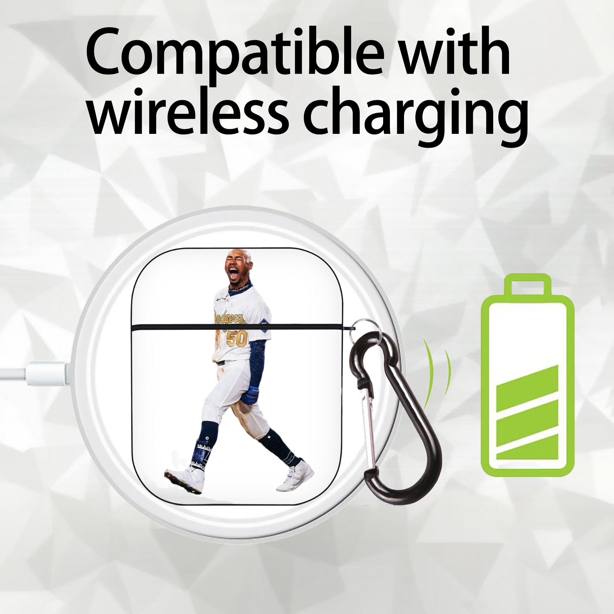  AirPods 2 Case Hard Shell Black, Flexible PC Material, Precise Cutouts, Full Protection, Anti-Fingerprint, Washable, Includes Keychain – Durable & Slim Design