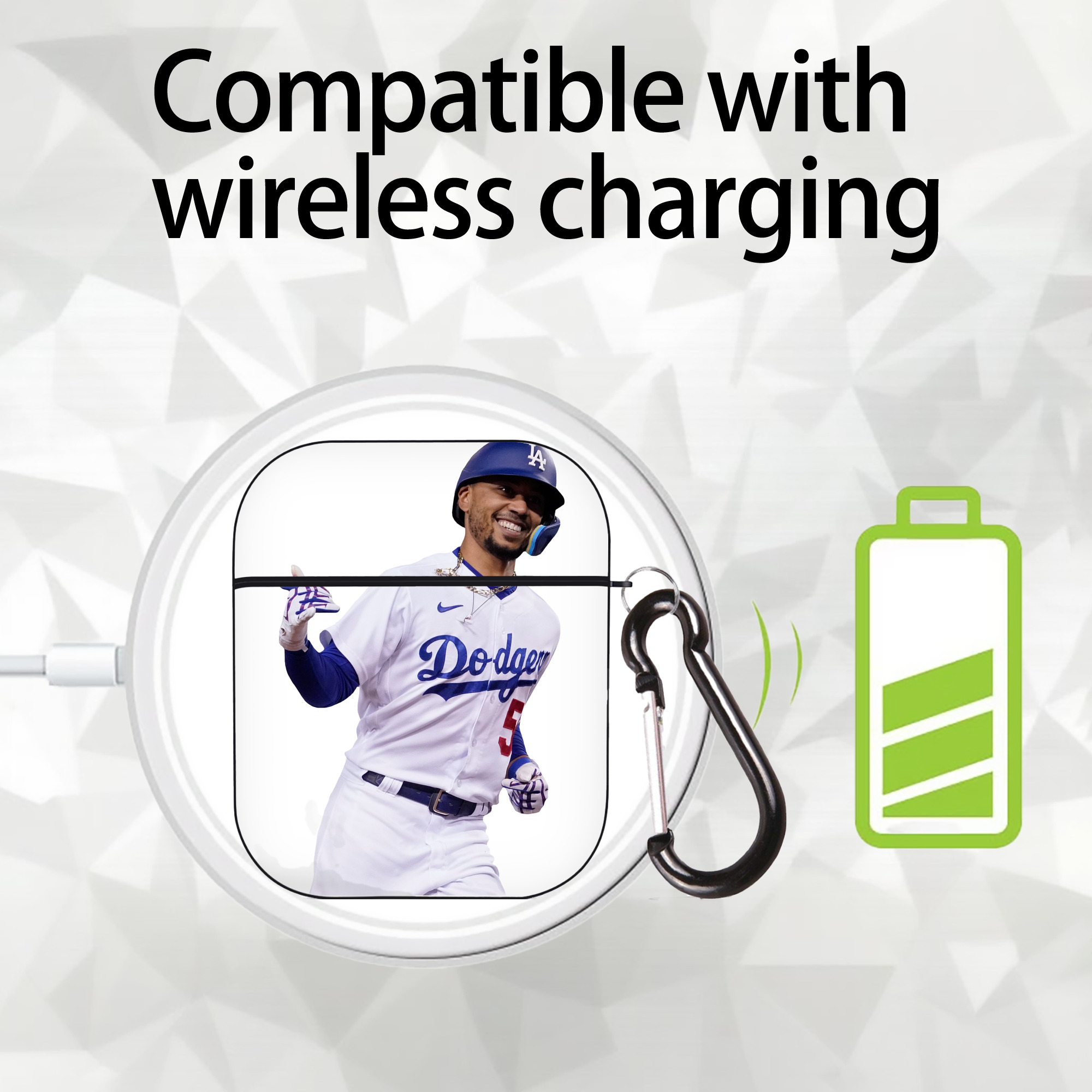  AirPods 2 Case Hard Shell Black, Flexible PC Material, Precise Cutouts, Full Protection, Anti-Fingerprint, Washable, Includes Keychain – Durable & Slim Design