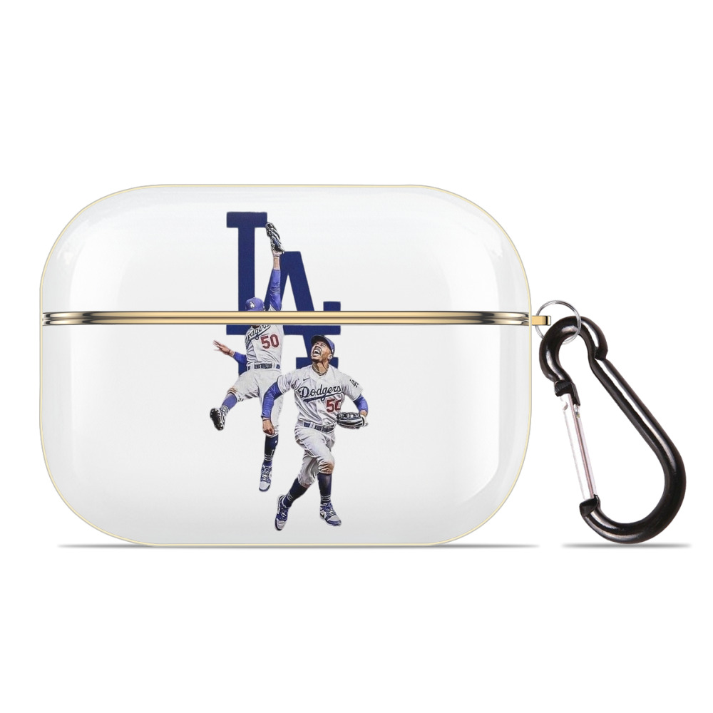  Luxury Gold AirPods Pro Case With Keychain, Flexible PC Material, Full Protection, Precise Cutouts, Anti-Fingerprint, Washable, Durable Design