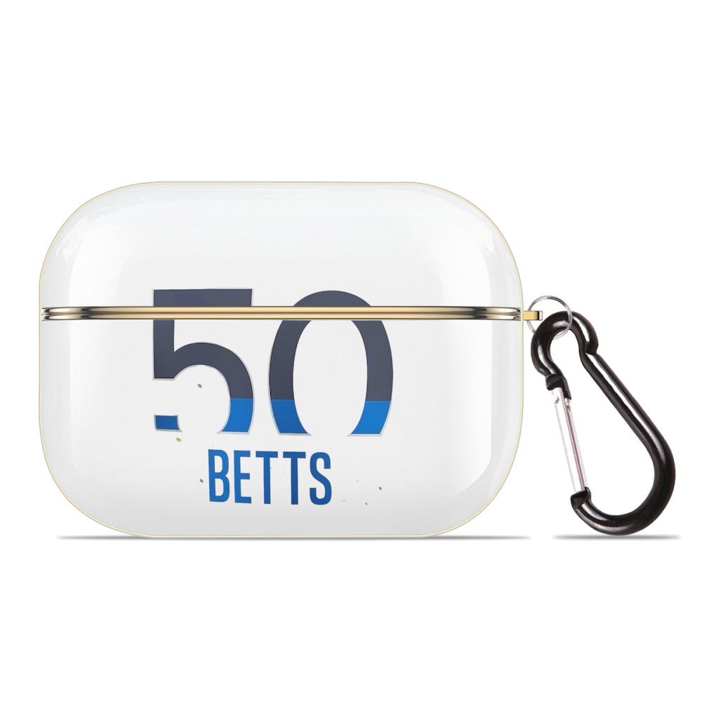  Luxury Gold AirPods Pro Case With Keychain, Flexible PC Material, Full Protection, Precise Cutouts, Anti-Fingerprint, Washable, Durable Design