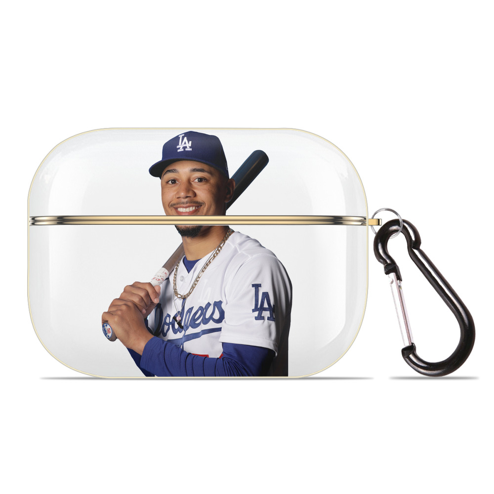  Luxury Gold AirPods Pro Case With Keychain, Flexible PC Material, Full Protection, Precise Cutouts, Anti-Fingerprint, Washable, Durable Design