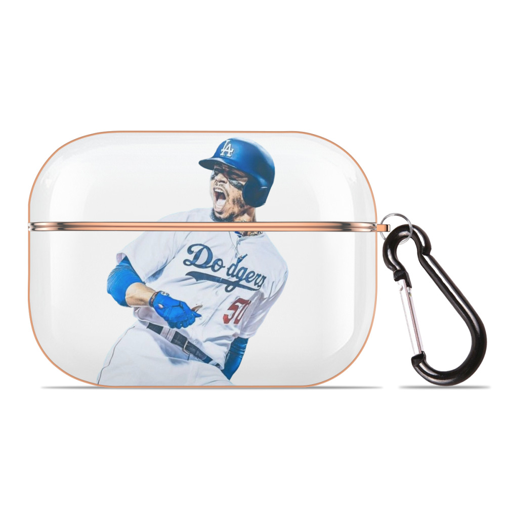  AirPods Pro Protective Case Rose Gold, Flexible PC Material, Precise Fit, Anti-Slip Cover, Full Protection, Fingerprint Resistant, Washable With Keychain