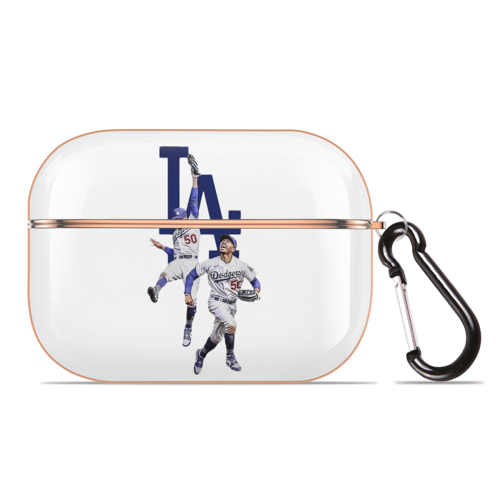  AirPods Pro Protective Case Rose Gold, Flexible PC Material, Precise Fit, Anti-Slip Cover, Full Protection, Fingerprint Resistant, Washable With Keychain